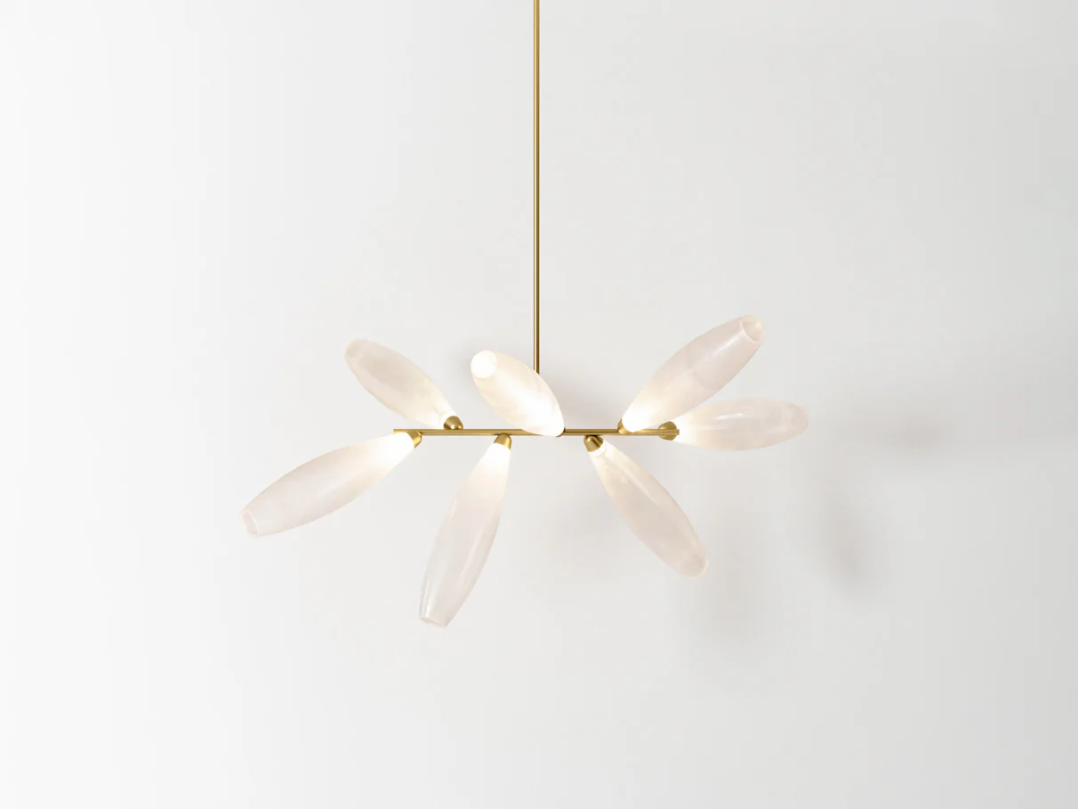 GIOPATO & COOMBES GEM BRANCH CHANDELIER 08 W47" x D29" x H27"