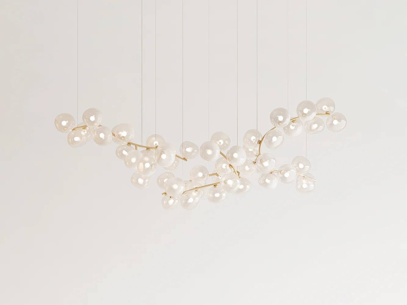 GIOPATO & COOMBES MAEHWA CHANDELIER BRANCH 51 L78.6" x D28.9" x H31.4"