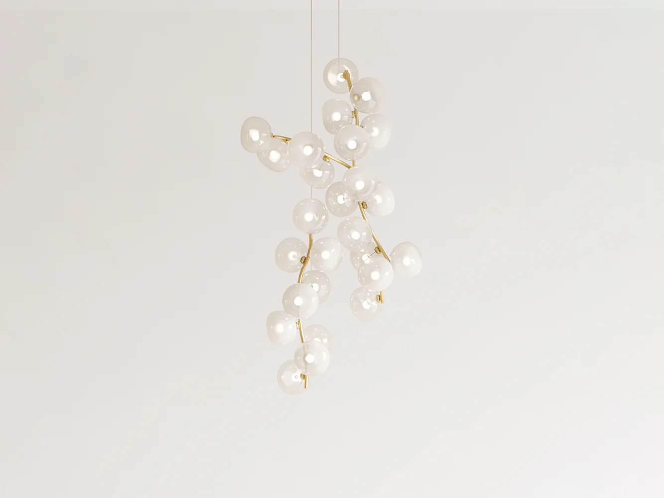 GIOPATO & COOMBES MAEHWA CHANDELIER CASCADE 26 L27.5" x D18.2" x H51.9"