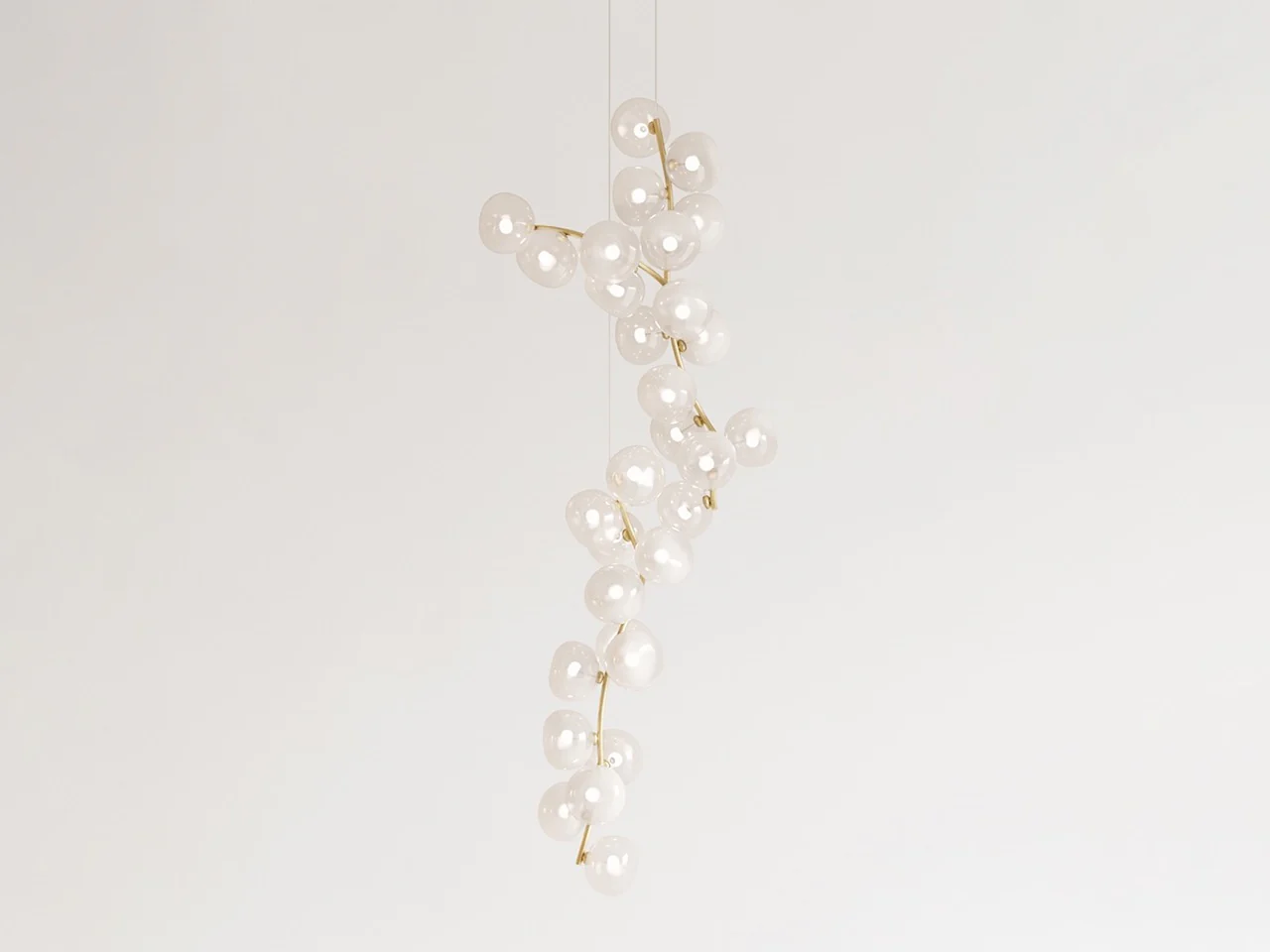 GIOPATO & COOMBES MAEHWA CHANDELIER CASCADE 30 L26.8 x D20" x H71.7"