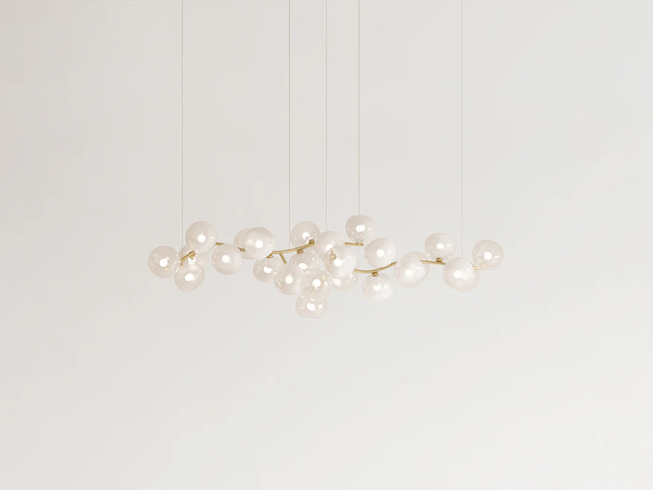 GIOPATO & COOMBES MAEHWA CHANDELIER FLOW 26 L60.1" x D22.7"x H18.1"