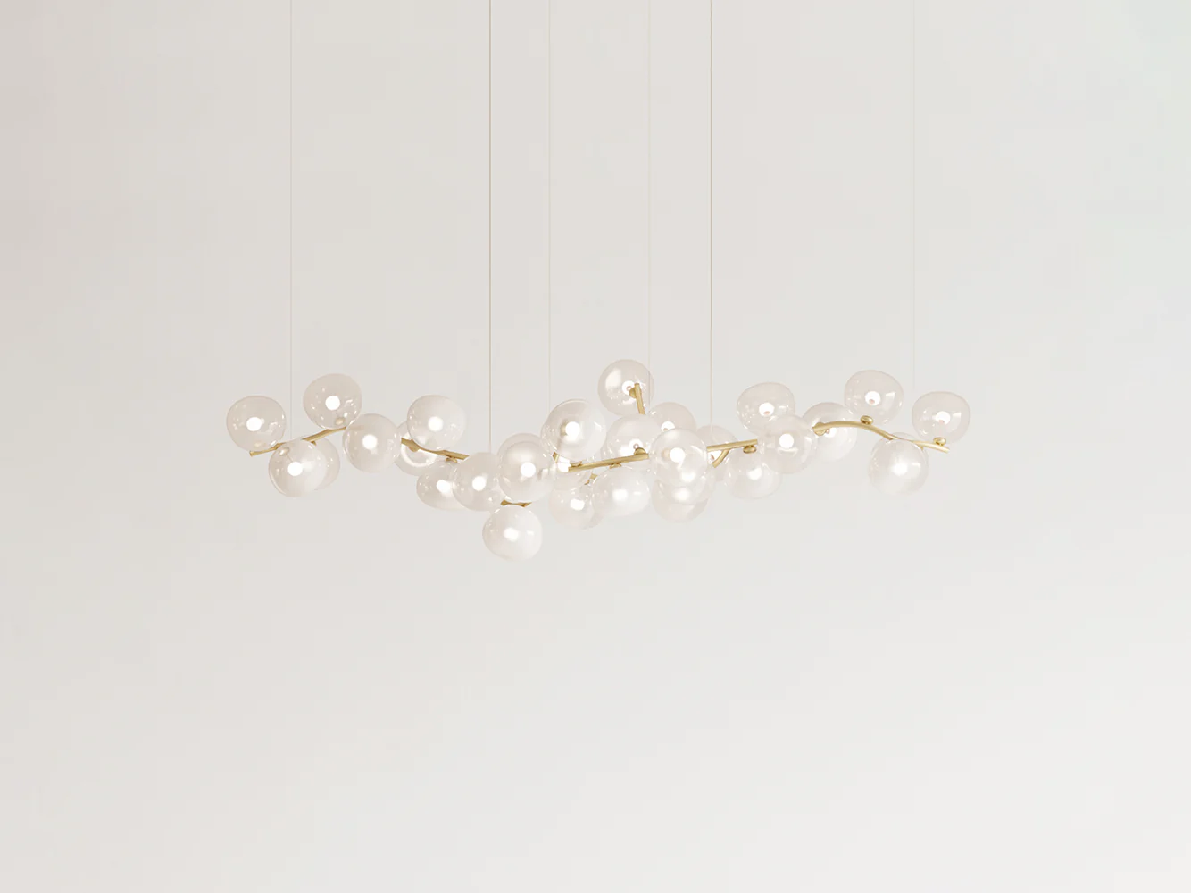 GIOPATO & COOMBES MAEHWA CHANDELIER FLOW 34 L68.2" x D26" x H19.8"