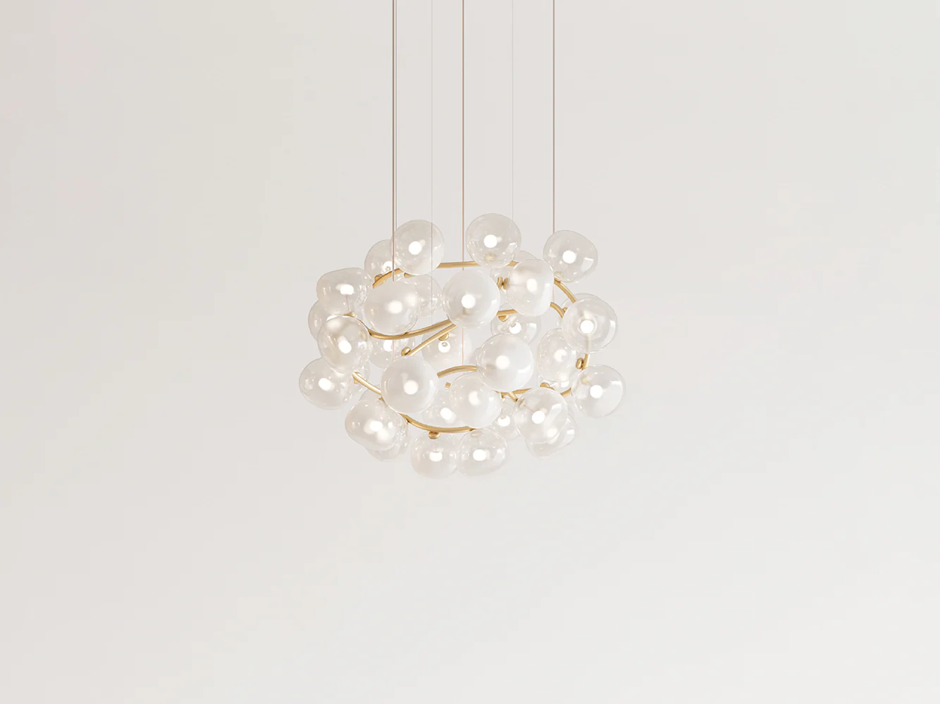 GIOPATO & COOMBES MAEHWA CHANDELIER SPHERE 37 Ø32.1" x H25.6"