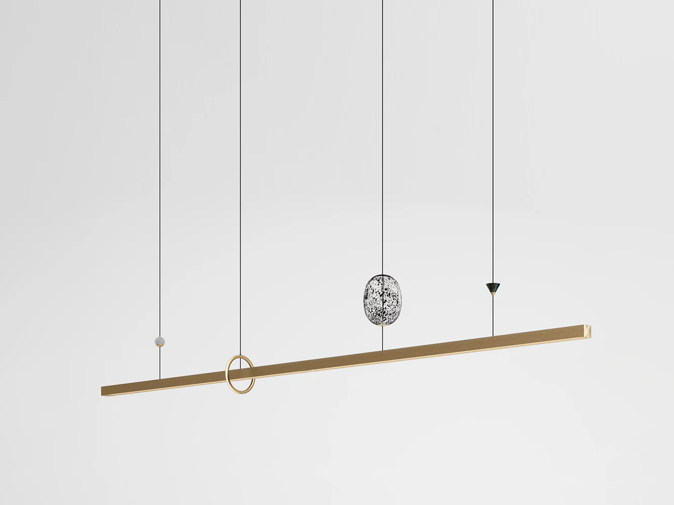 GIOPATO & COOMBES MILKY WAY PENDANT INFINITY ELEMENTS 360 W143" x H21.2" x D8.5"
