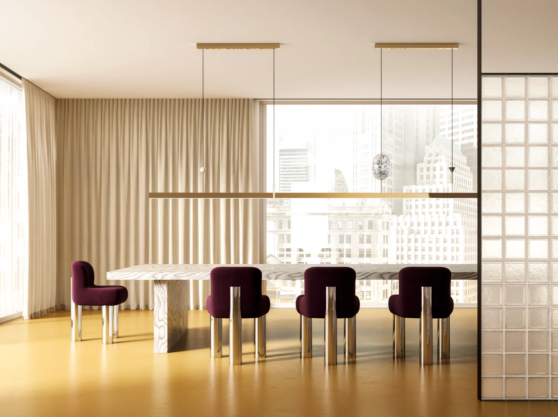 GIOPATO & COOMBES MILKY WAY PENDANT INFINITY ELEMENTS 360 W143" x H21.2" x D8.5" - Image 2