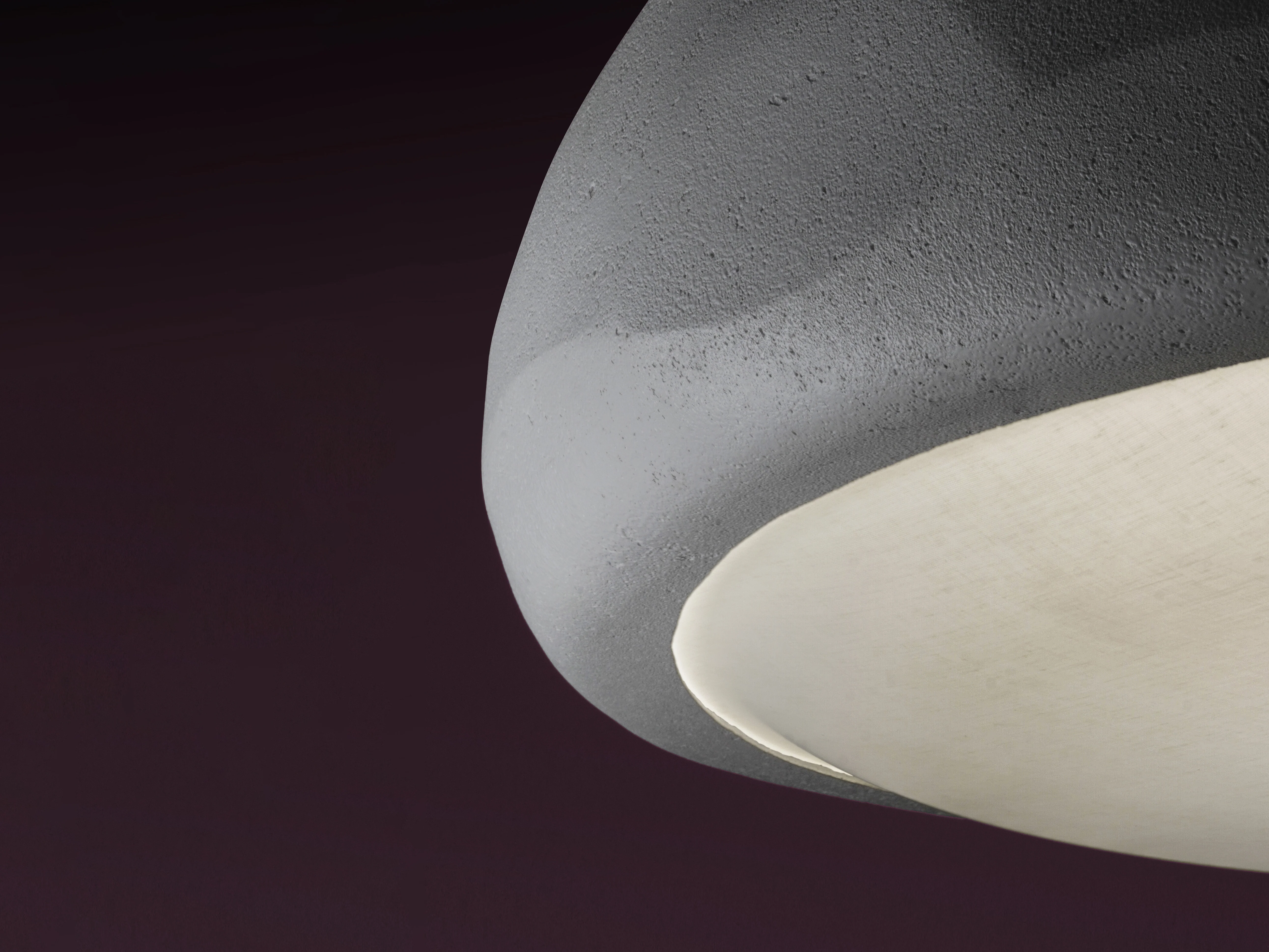GIOPATO & COOMBES MOONSTONE DOME LINEN 90 PENDANT W35.5" x D32" x H20" - Image 3