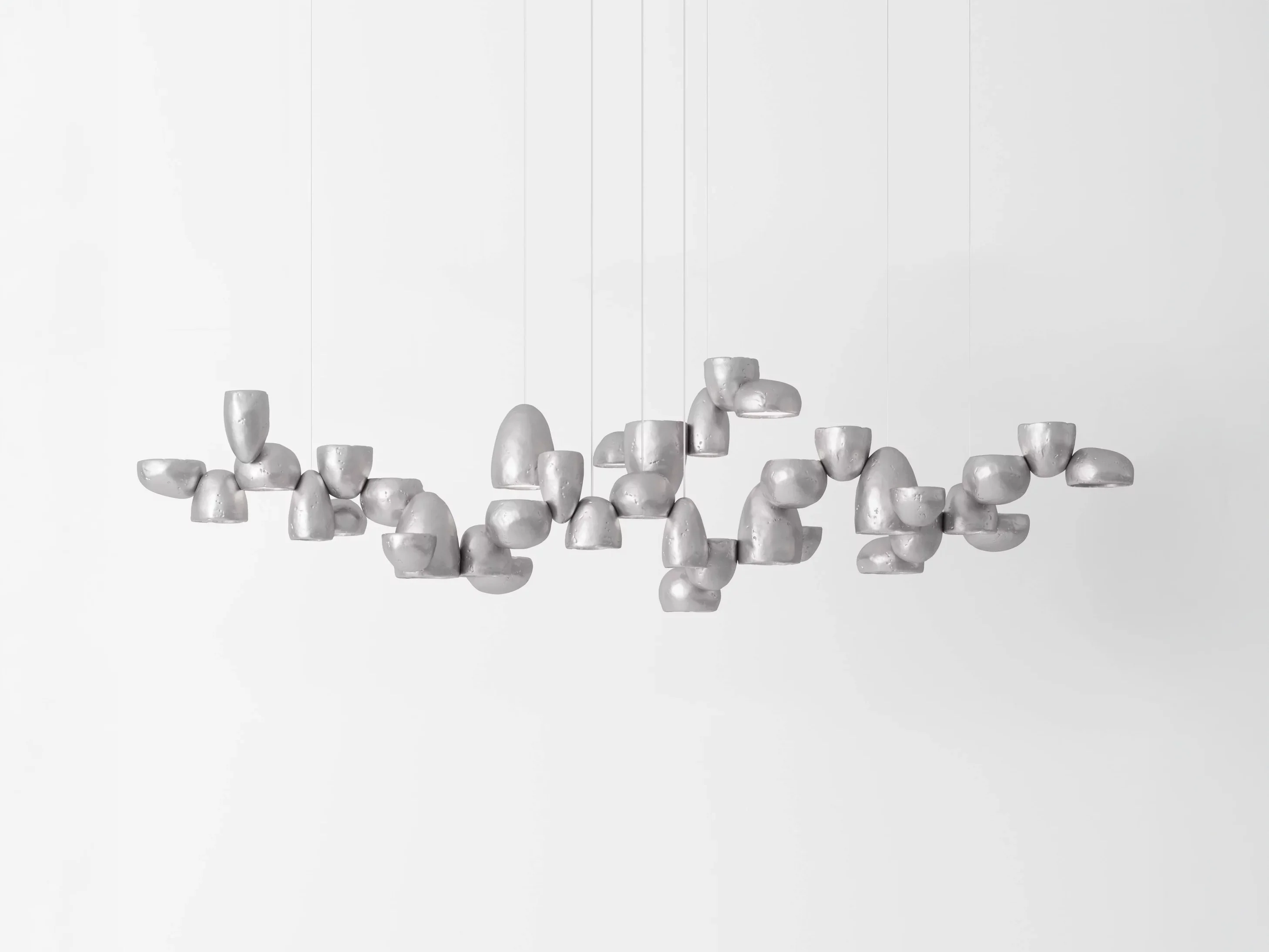 GIOPATO & COOMBES SCARABEI CHANDELIER LINEAR 185 W73" x D16.5" x H18.5"