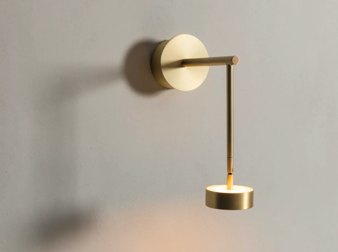GIOPATO & COOMBES SOFTSPOT WALL VERTICAL SCONCE / ARTICULATING Ø4" x D8.5" x H10.5" - Image 2