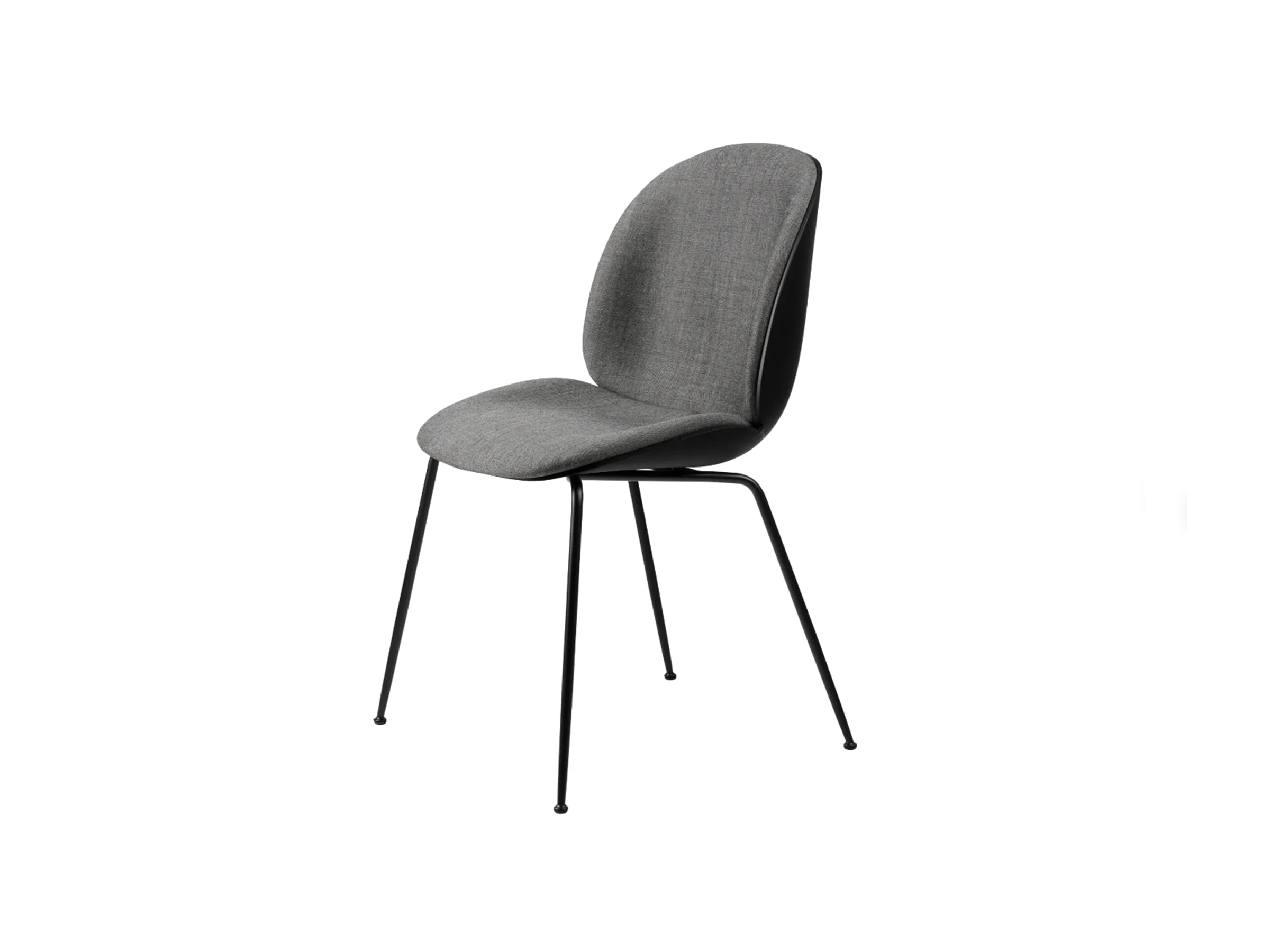 GUBI BEETLE DINING CHAIR / FRONT UPHOLSTERED / METAL BASE W22" x D22.8" x H34.3" x SH18.5" - Image 2