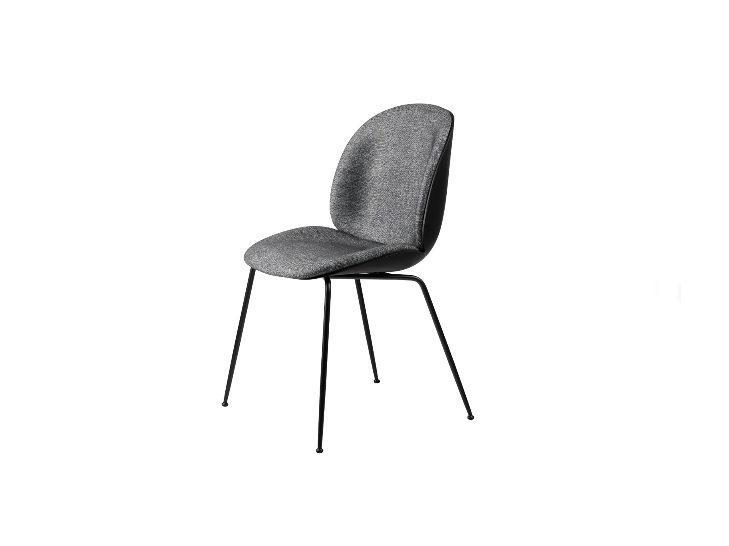 GUBI BEETLE DINING CHAIR / FRONT UPHOLSTERED / METAL BASE W22" x D22.8" x H34.3" x SH18.5" - Image 3