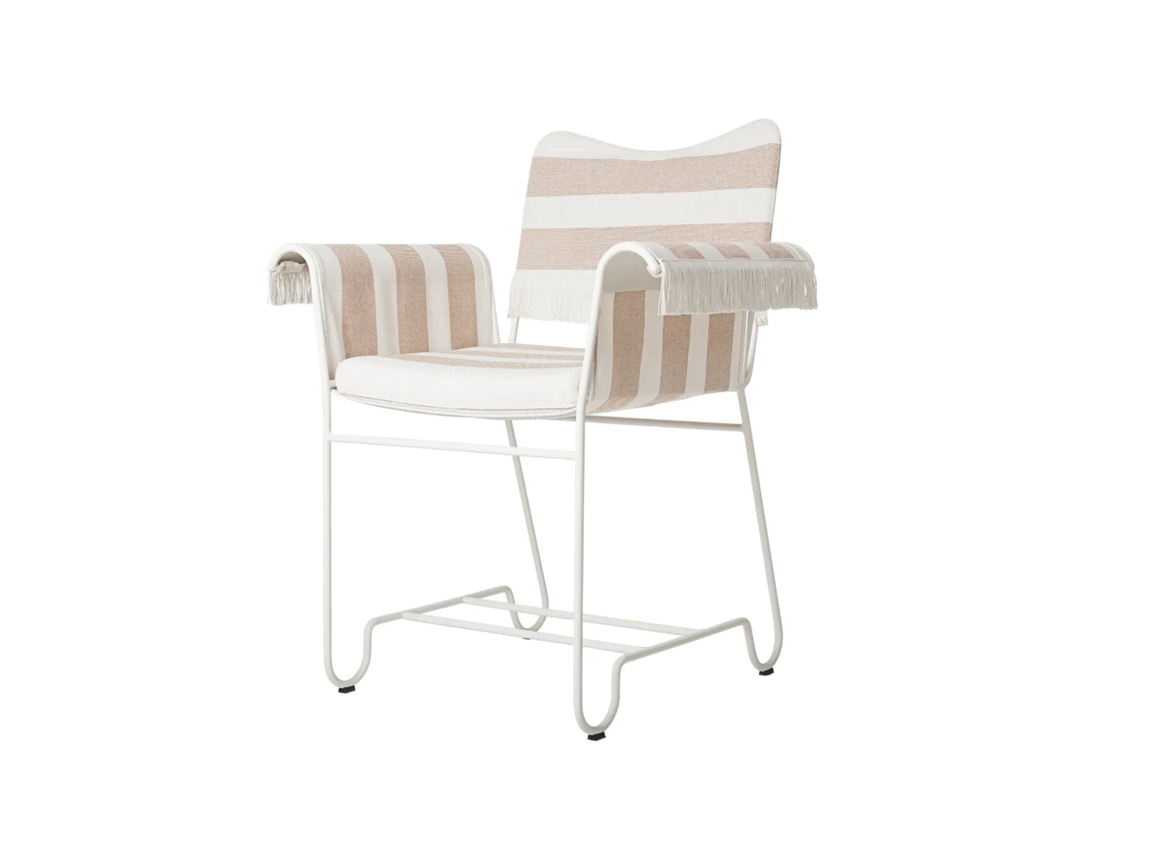 GUBI MATHIEU MATĂGOT TROPIQUE DINING CHAIR WITH FRINGE D23" x W28" x H34" x SH18"