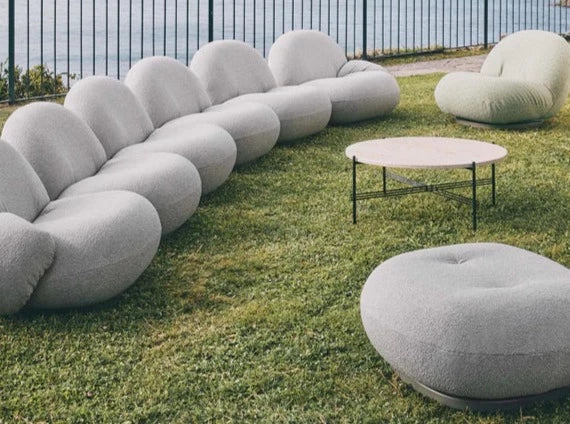 GUBI PACHA OUTDOOR OTTOMAN W28.5" x D27.5" H14.5" - Image 2