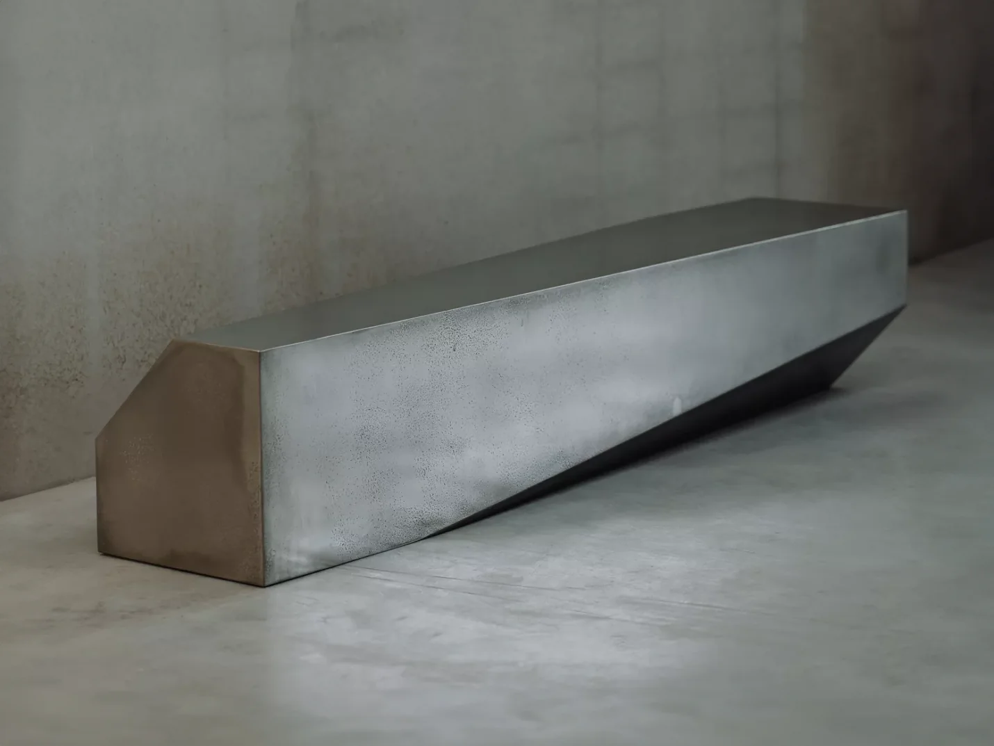 HADGE BEVEL BENCH L78.7" x D17.7" x H15.7" - Image 3