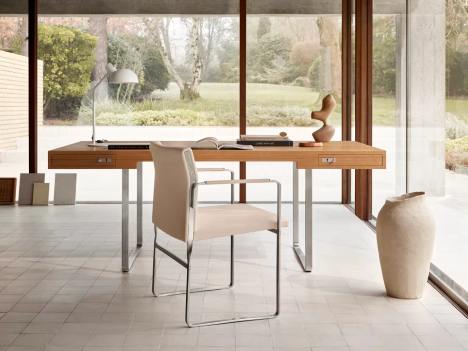 CARL HANSEN HANS J. WEGNER CH110 DESK L74.8" x W37.4 x H25.6" - Image 5