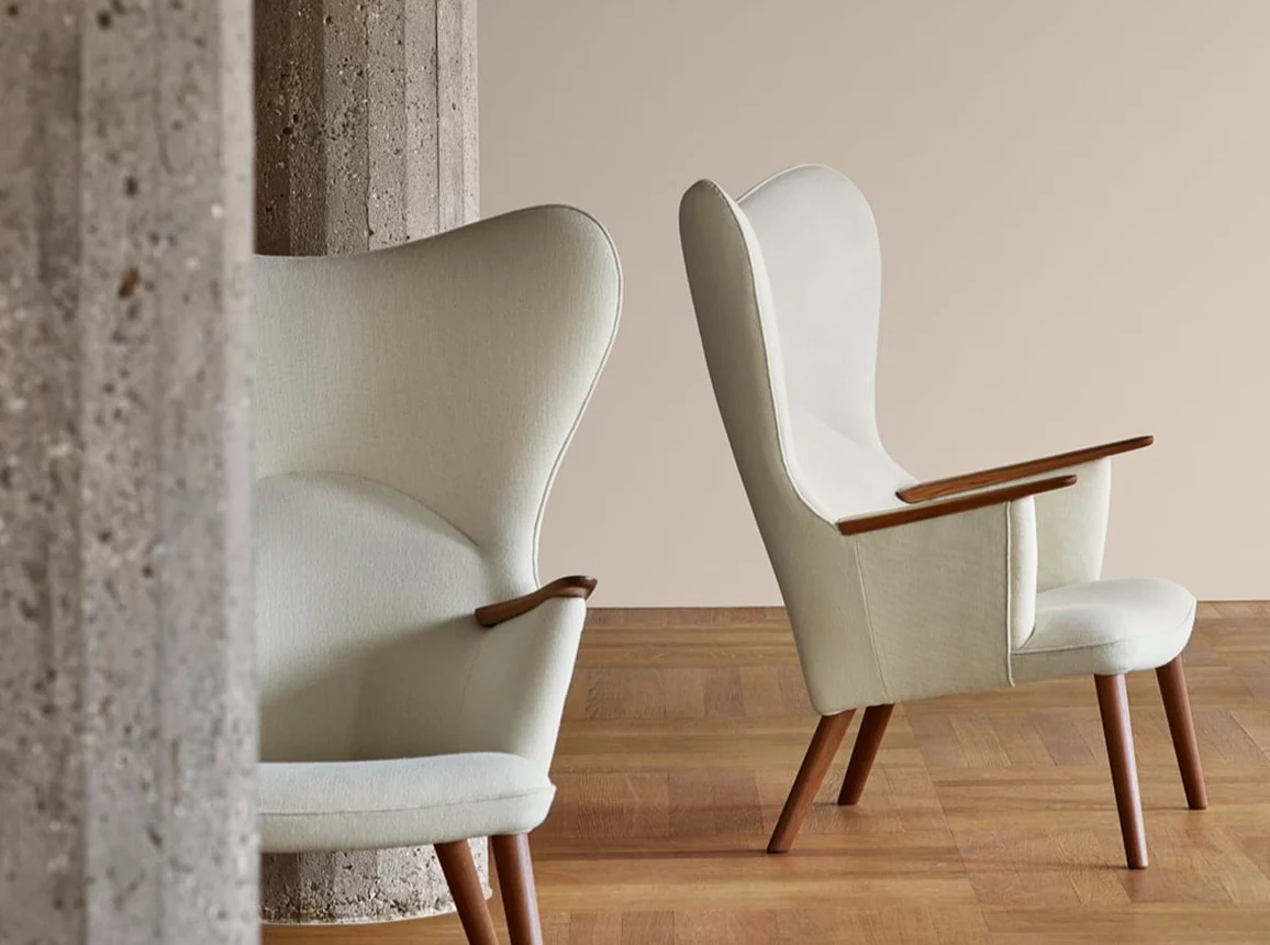 CARL HANSEN HANS WEGNER CH78 MAMA BEAR CHAIR H41.7" x W33.1" x D31.5" x SH15.7" - Image 6