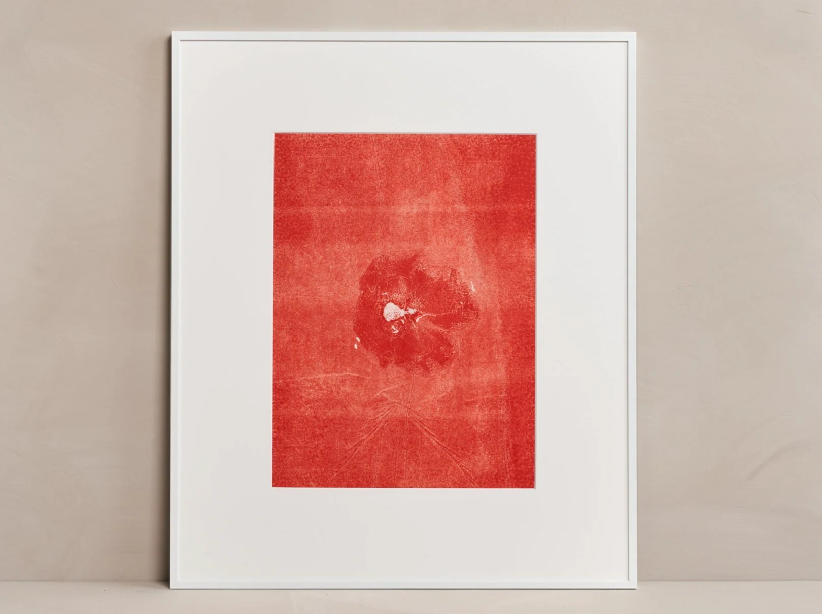 HERMA DE WIT MONOTYPE #31 RED 24" x 20"