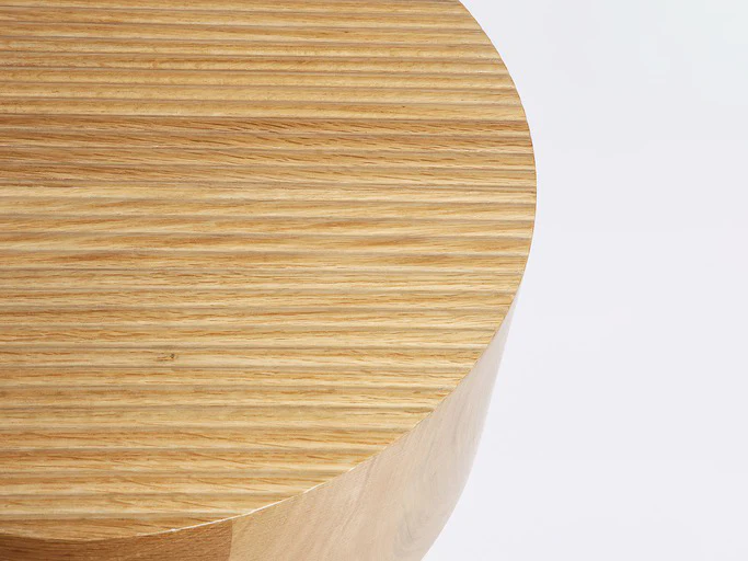 GUILLAUME SASSEVILLE WHITE OAK INGREDIENT TABLE /  LARGE Ø20” x H18.5" - Image 2