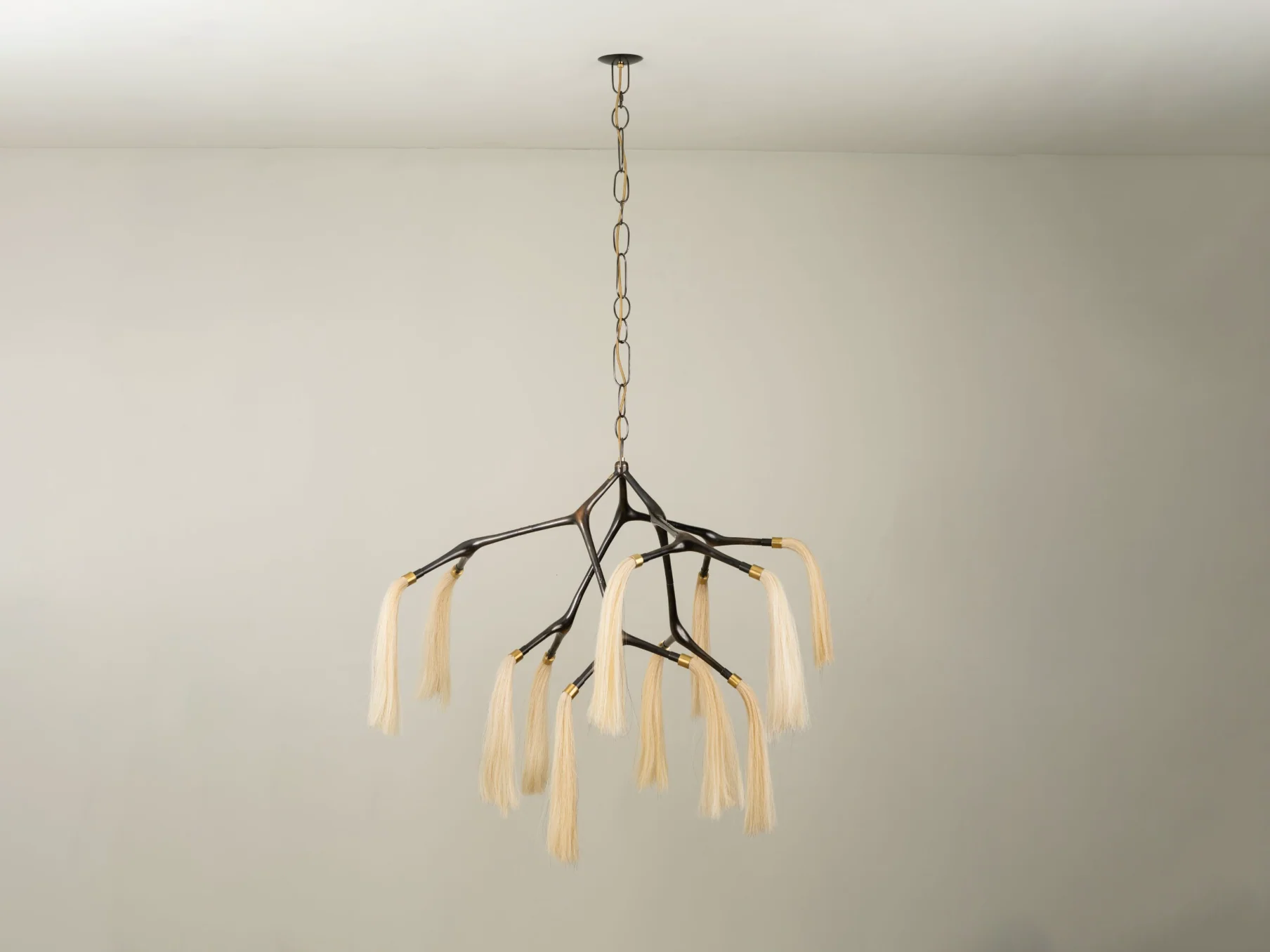 ISABEL MONCADA MARATUS HORSEHAIR CHANDELIER H38.5" x Ø45"