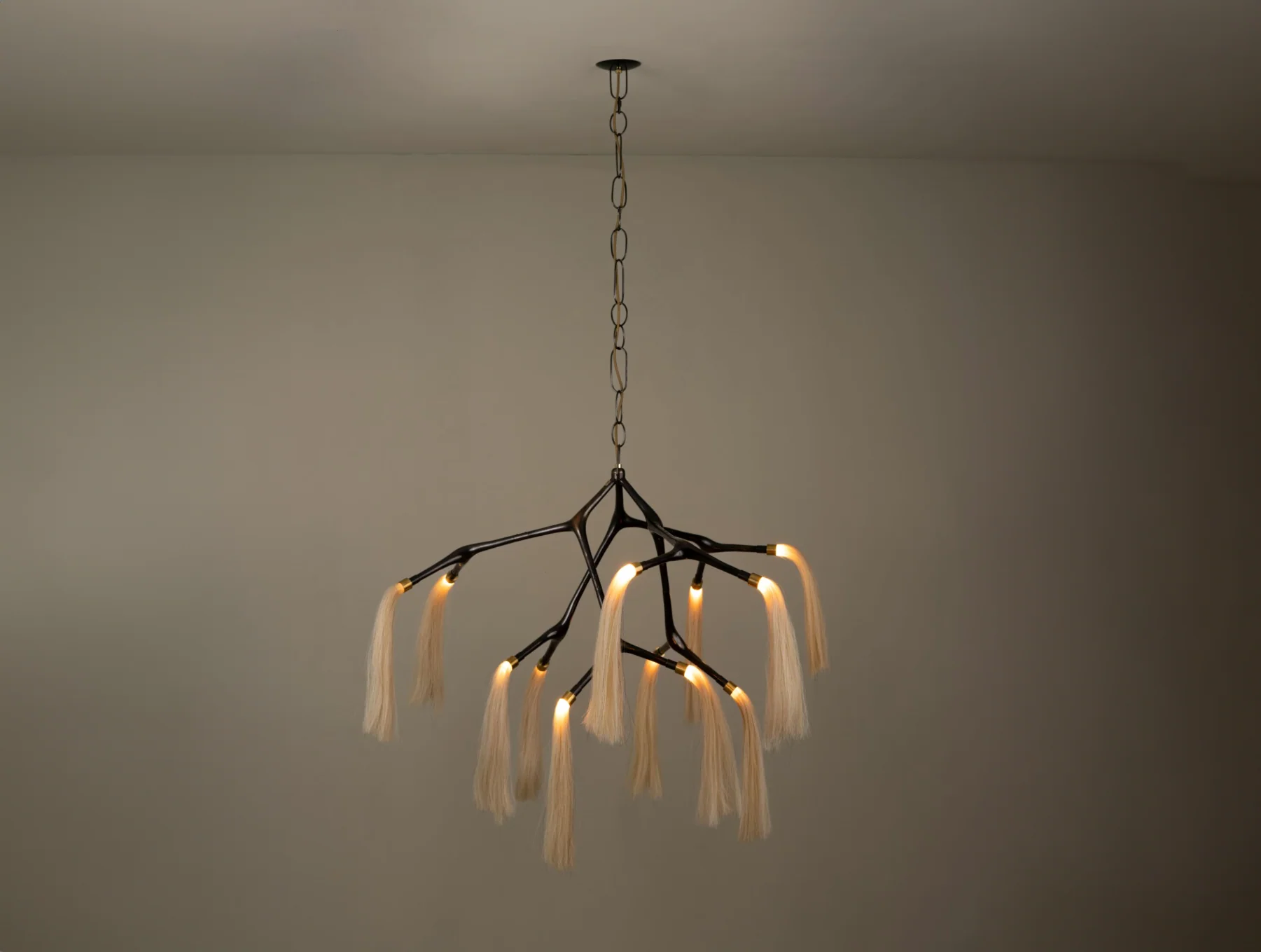 ISABEL MONCADA MARATUS HORSEHAIR CHANDELIER H38.5" x Ø45" - Image 2