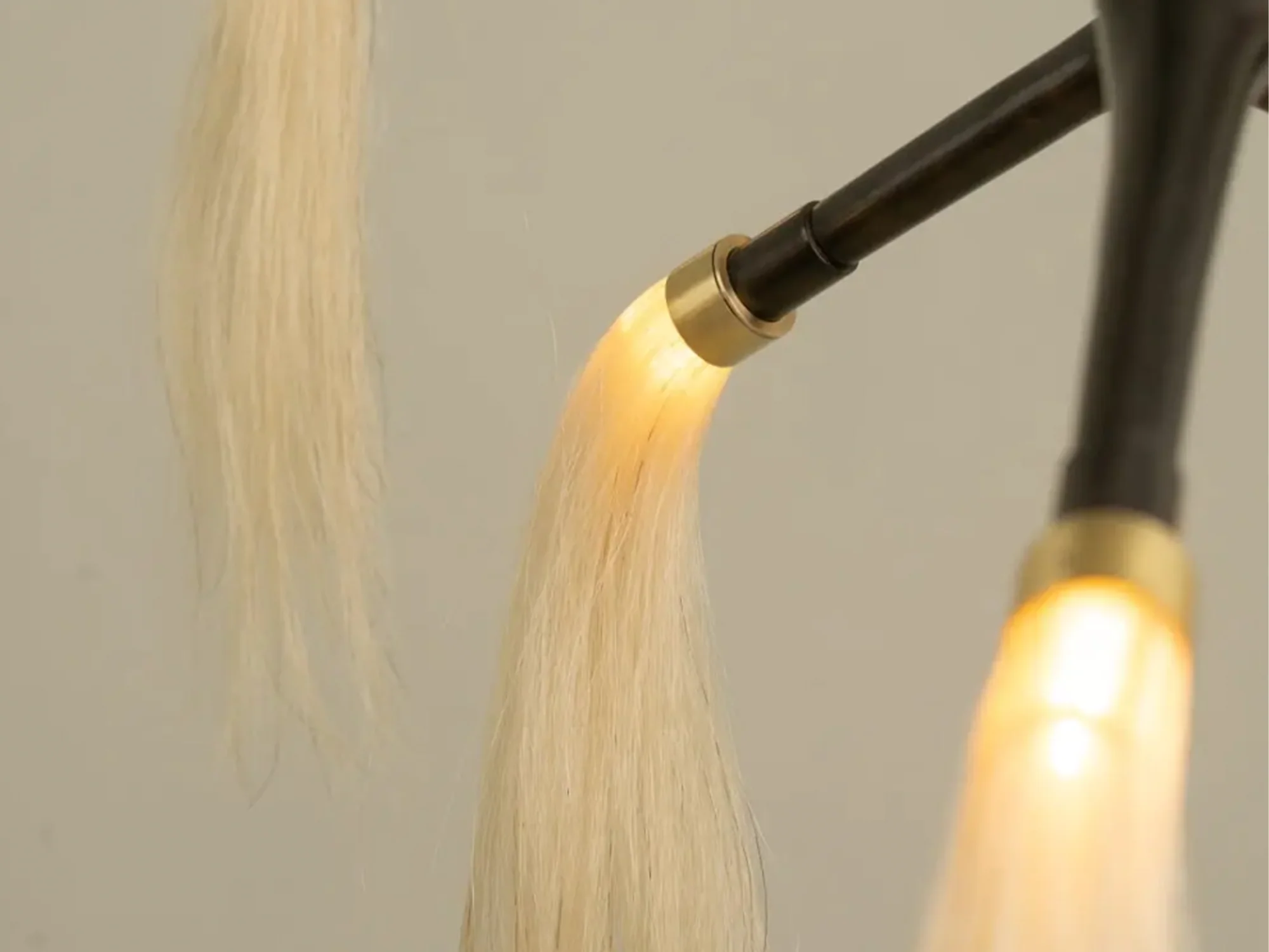 ISABEL MONCADA MARATUS HORSEHAIR CHANDELIER H38.5" x Ø45" - Image 3