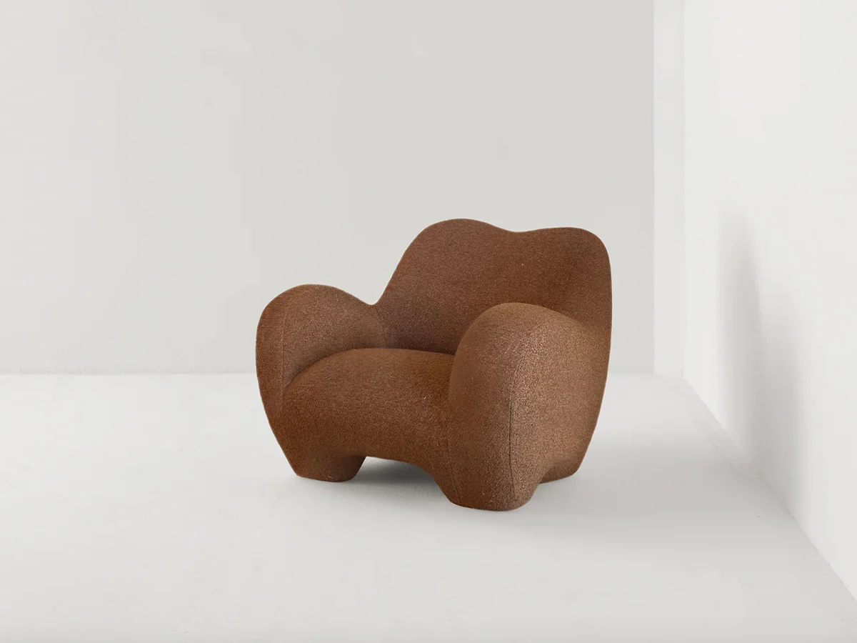 FAYE TOOGOOD GUMMY ARMCHAIR / ISMAY BOUCLE H34.6" x W41.7" x D41.7" x SH17.3" - Image 7