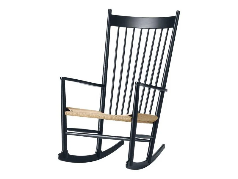 FREDERICIA HANS WEGNER J16 ROCKING CHAIR W24.8" x D36.61" x H42.13" x SH16.54" - Image 5