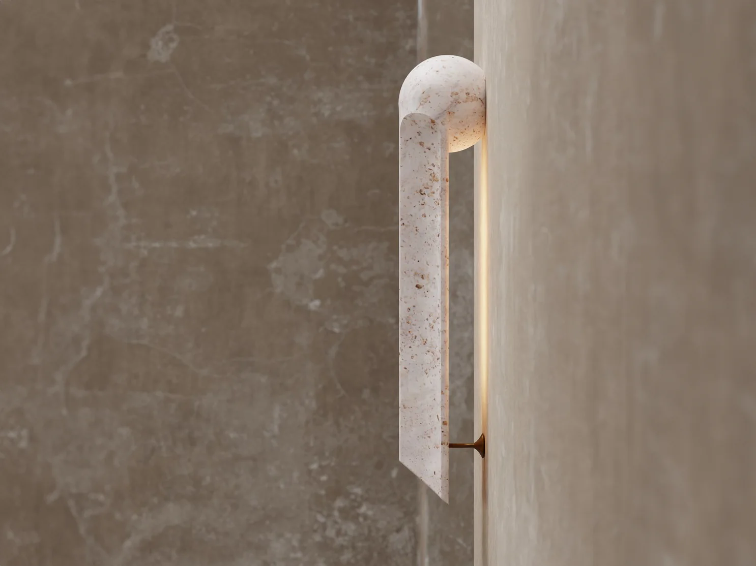JAN GARNCAREK BABA SCONCE / STONE W4" x D3.5" x H19" - Image 2