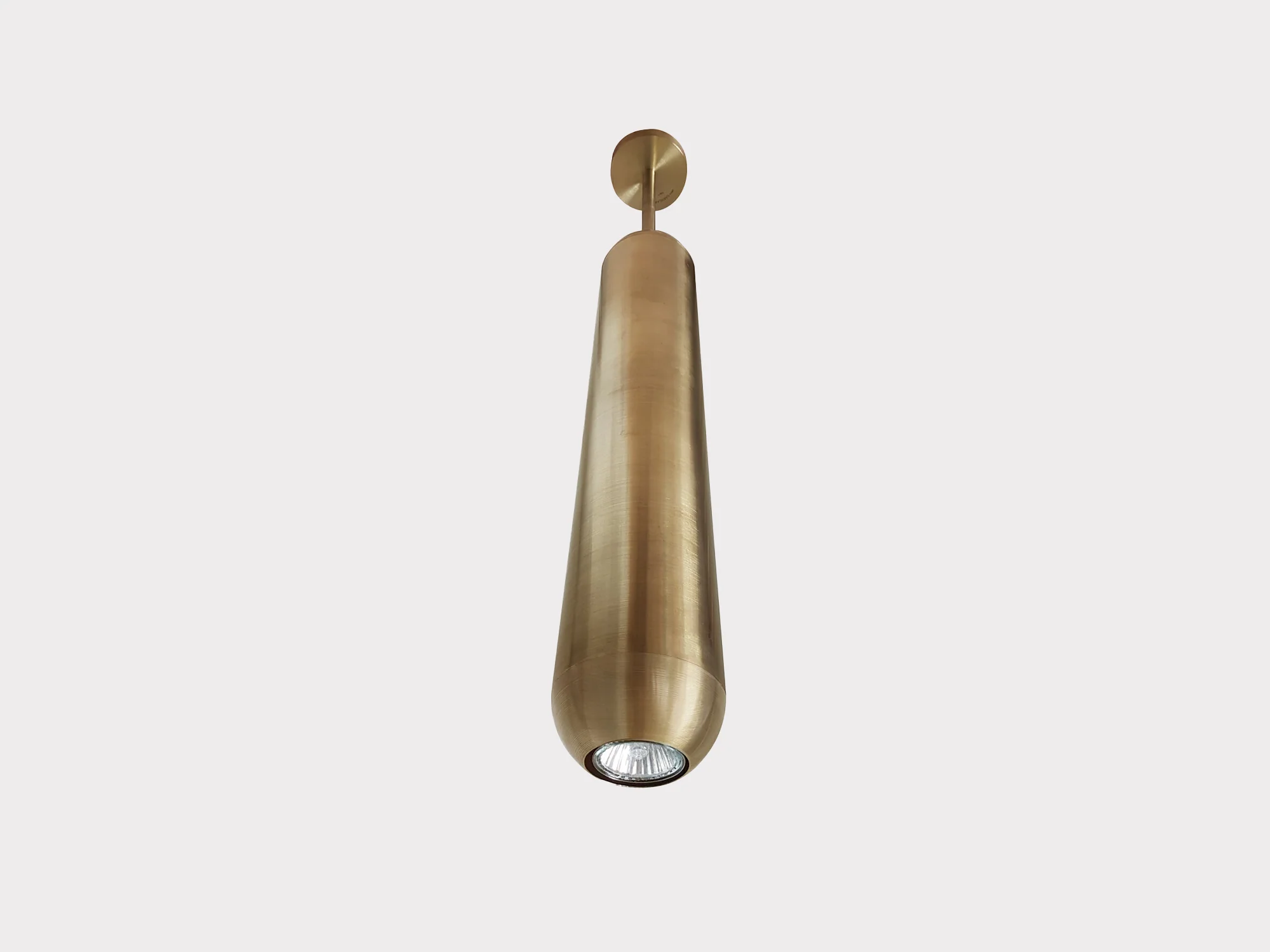 JAN GARNCAREK U2 PENDANT / BRASS W4" x D4" x H22" - Image 2