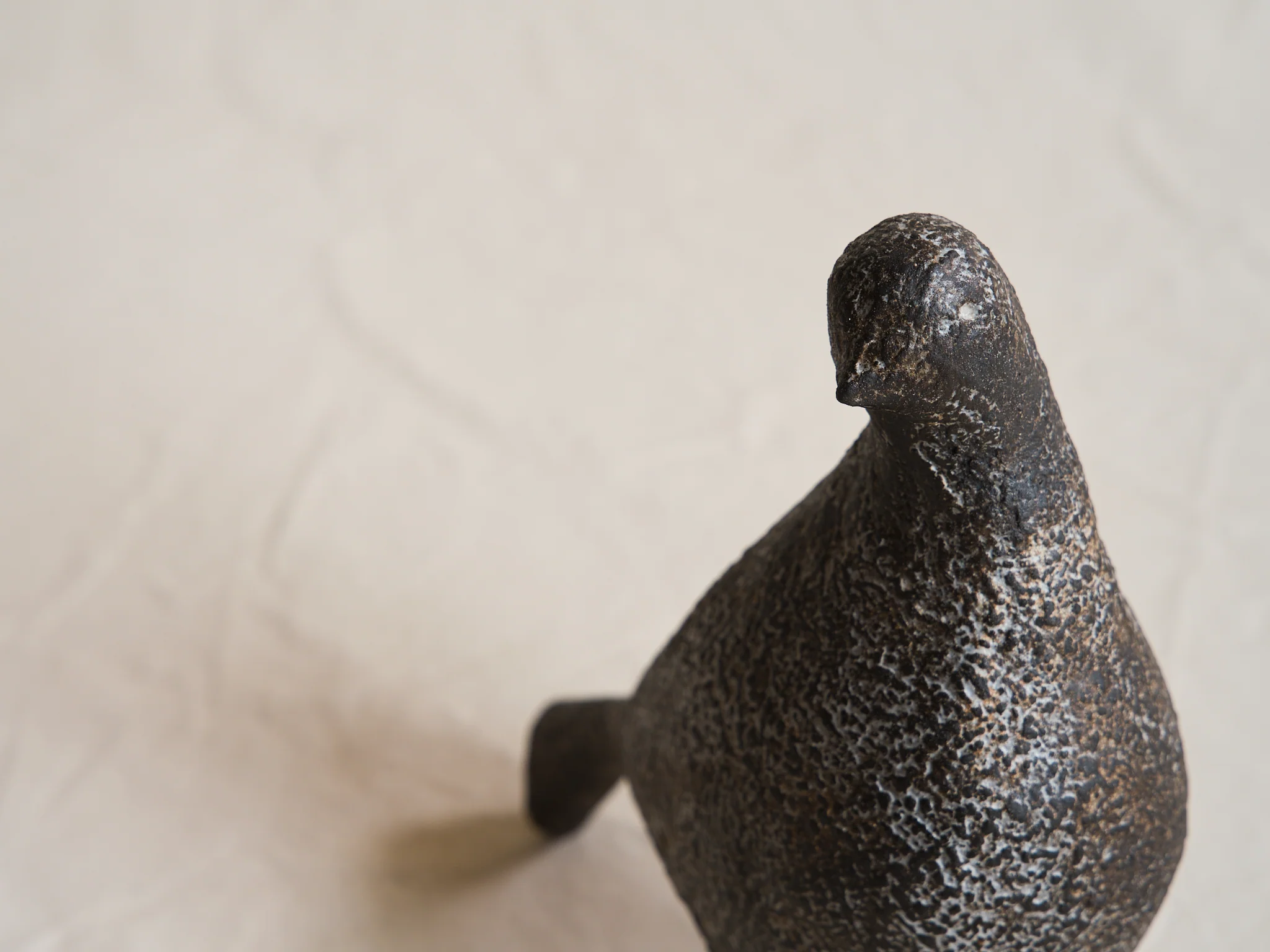 JULIE NELSON CHARCOAL PONTI BIRD XXXIII W9" x D4" x H12" - Image 3