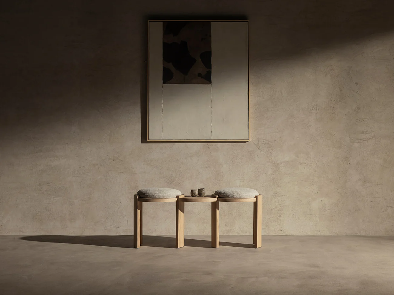 KĀNA OBJECTS HIKU STOOL / DOUBLE W51.9" x H17.7"