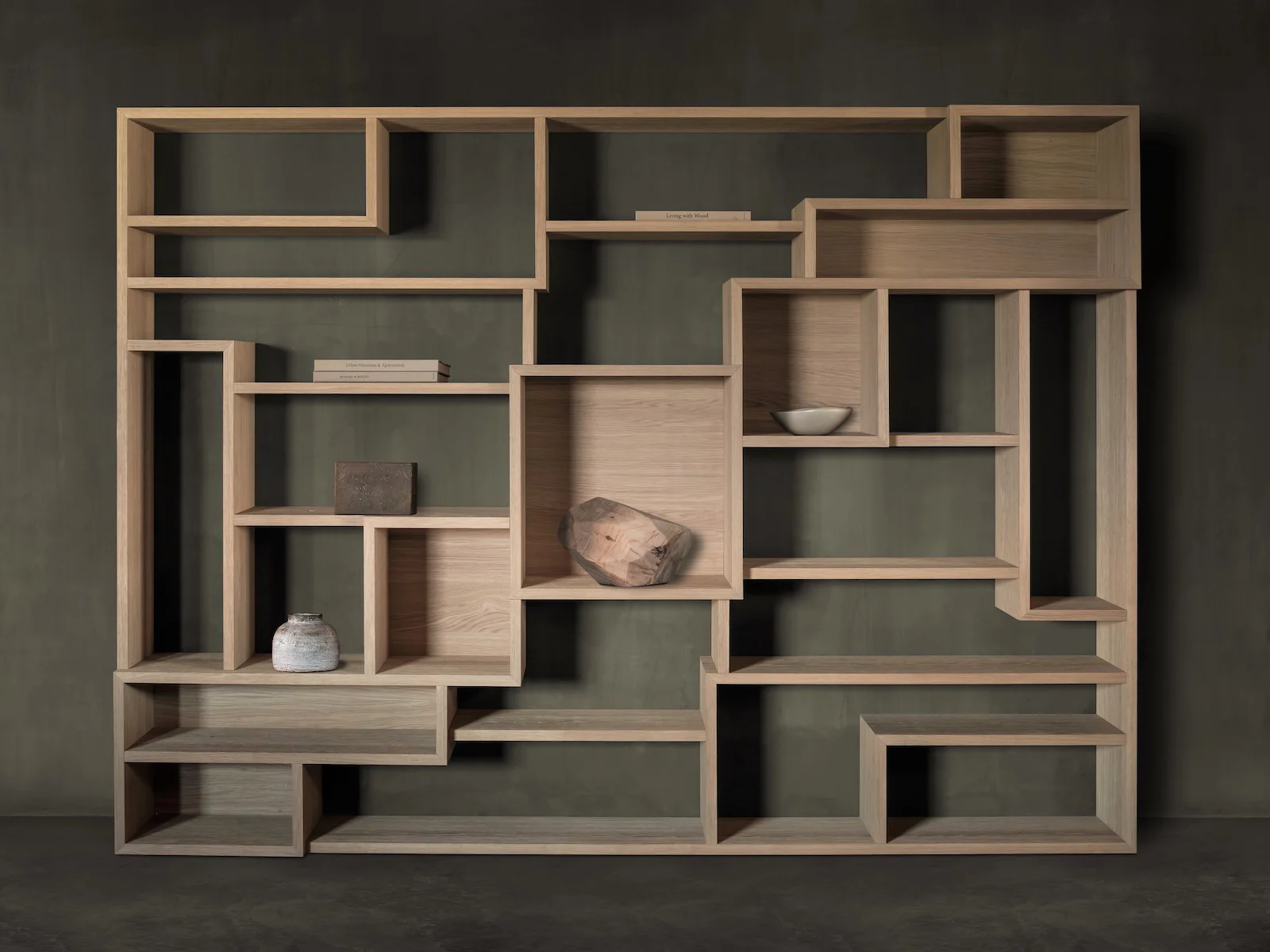 KĀNA OBJECTS LABYRINTH WALL SHELF