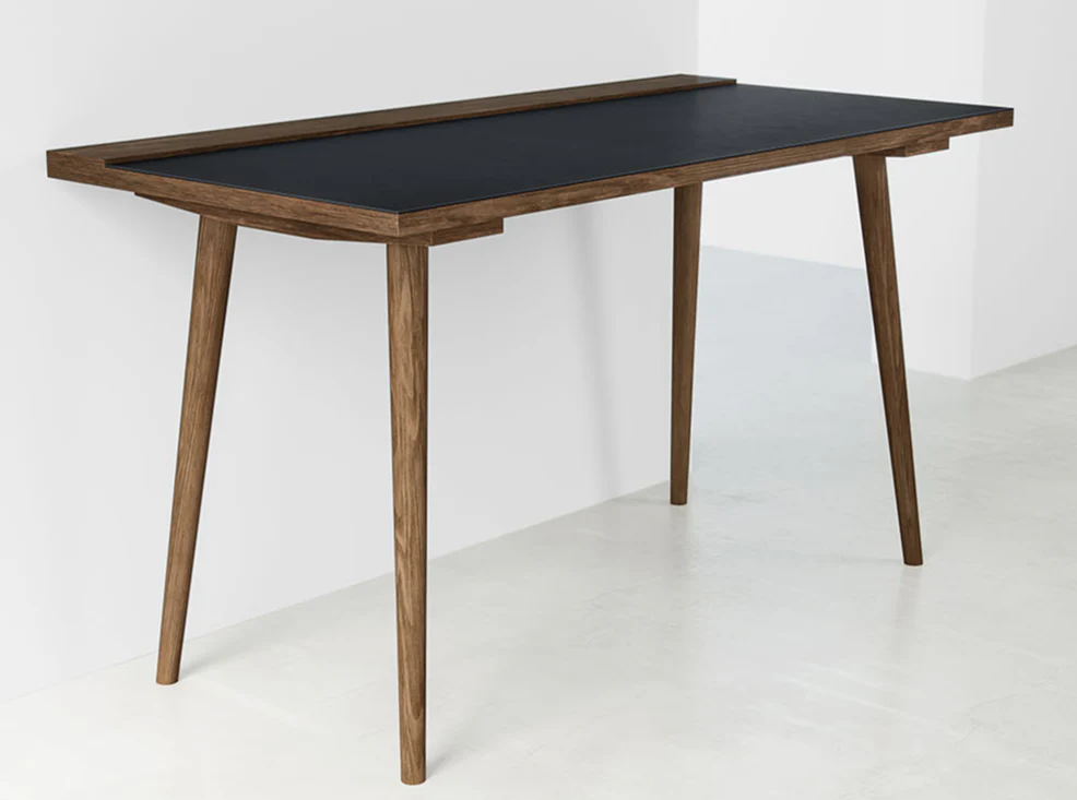 KBH LEATHER DESK W51.2" x D27.5" x H28.1" - Image 2