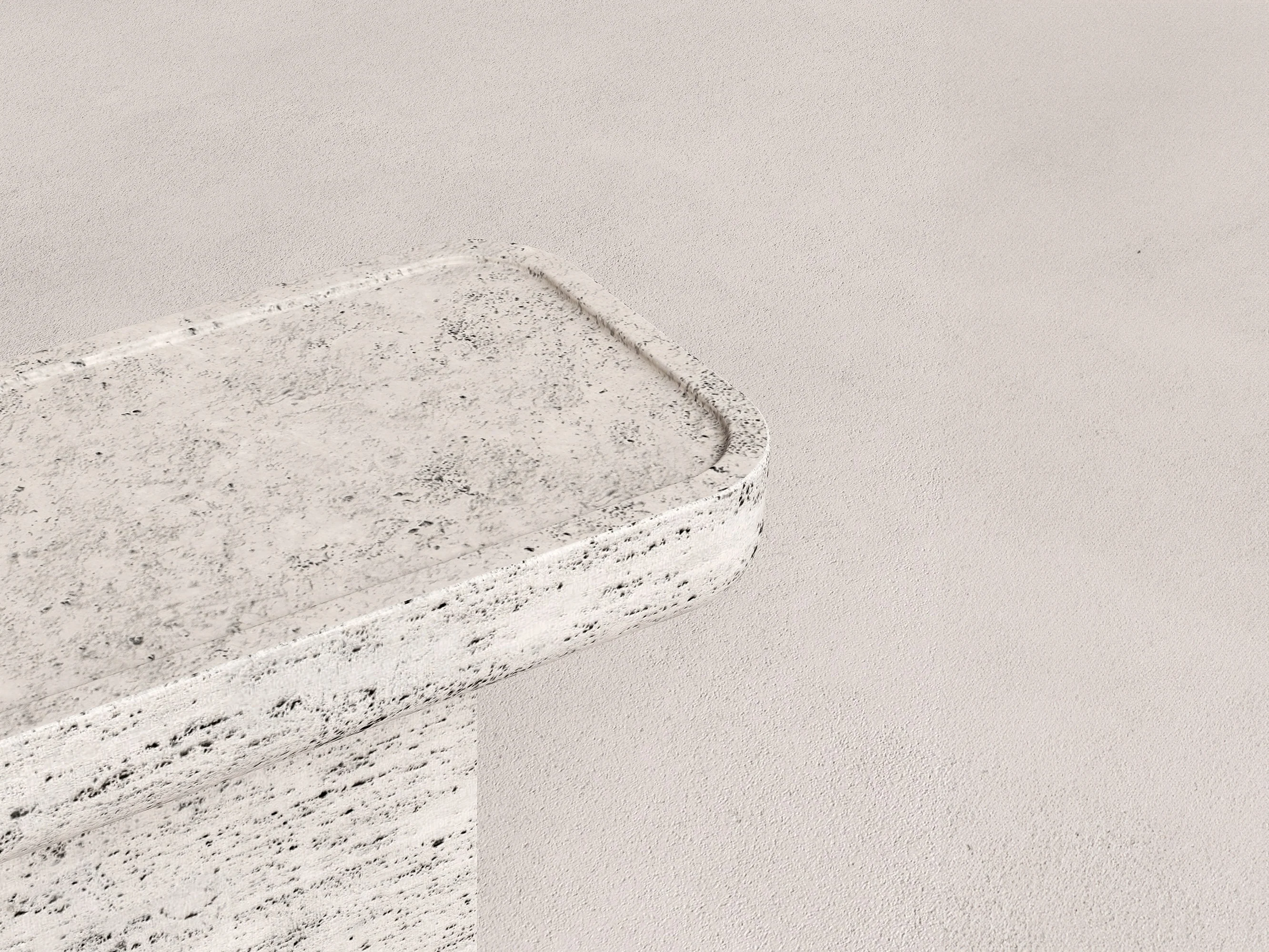 KERSTENS MONO CONSOLE STONE / STRATUM 1200 W47.2" x D16.5" x H31.4" - Image 3