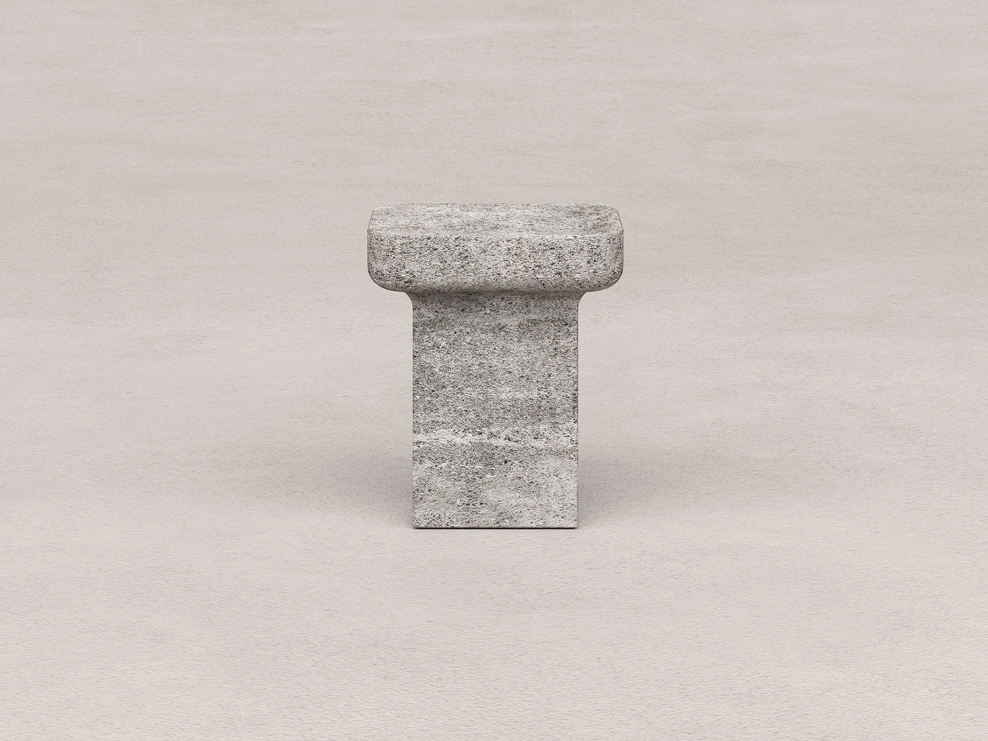 KERSTENS MONO SIDE TABLE STONE / ELEMENTUM