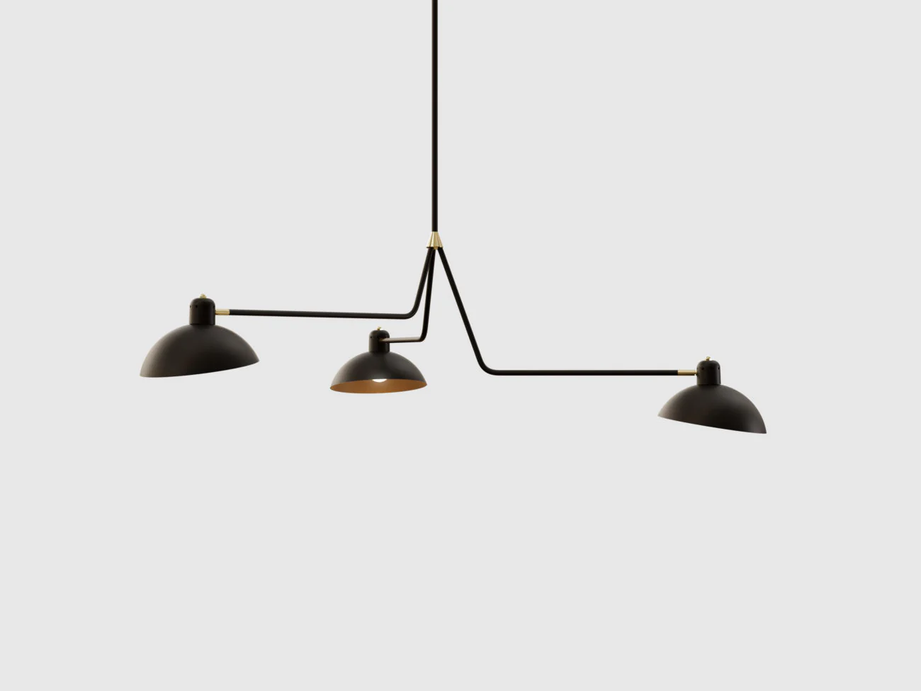 LAMBERT ET FILS WALDORF TRIPLE CHANDELIER Ø60" x H18"