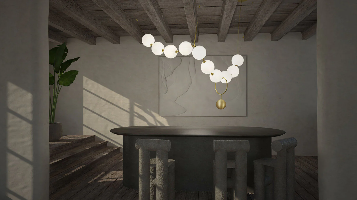 LAROSE GUYON COCO 01 CHANDELIER W66" x D36" x H46" - Image 6