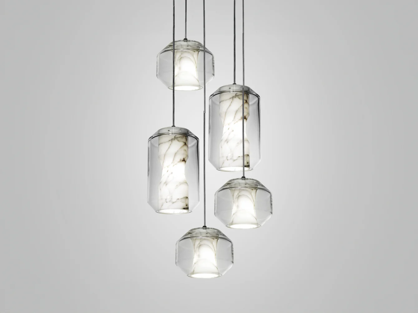 LEE BROOM CHAMBER CHANDELIER / 5 PIECE