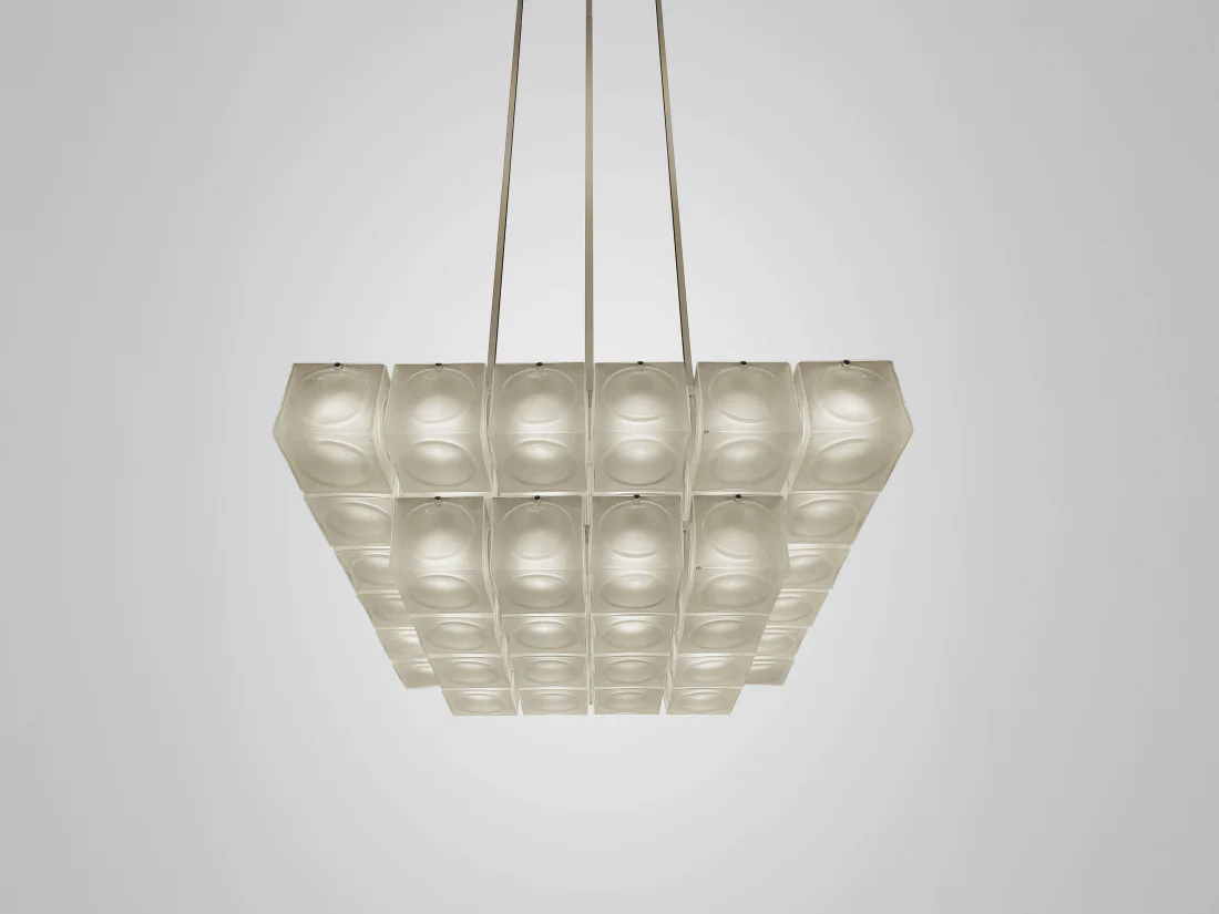 LEE BROOM CHANT 6x6 2-TIER CHANDELIER L30.75" x W30.75" x H10.6"