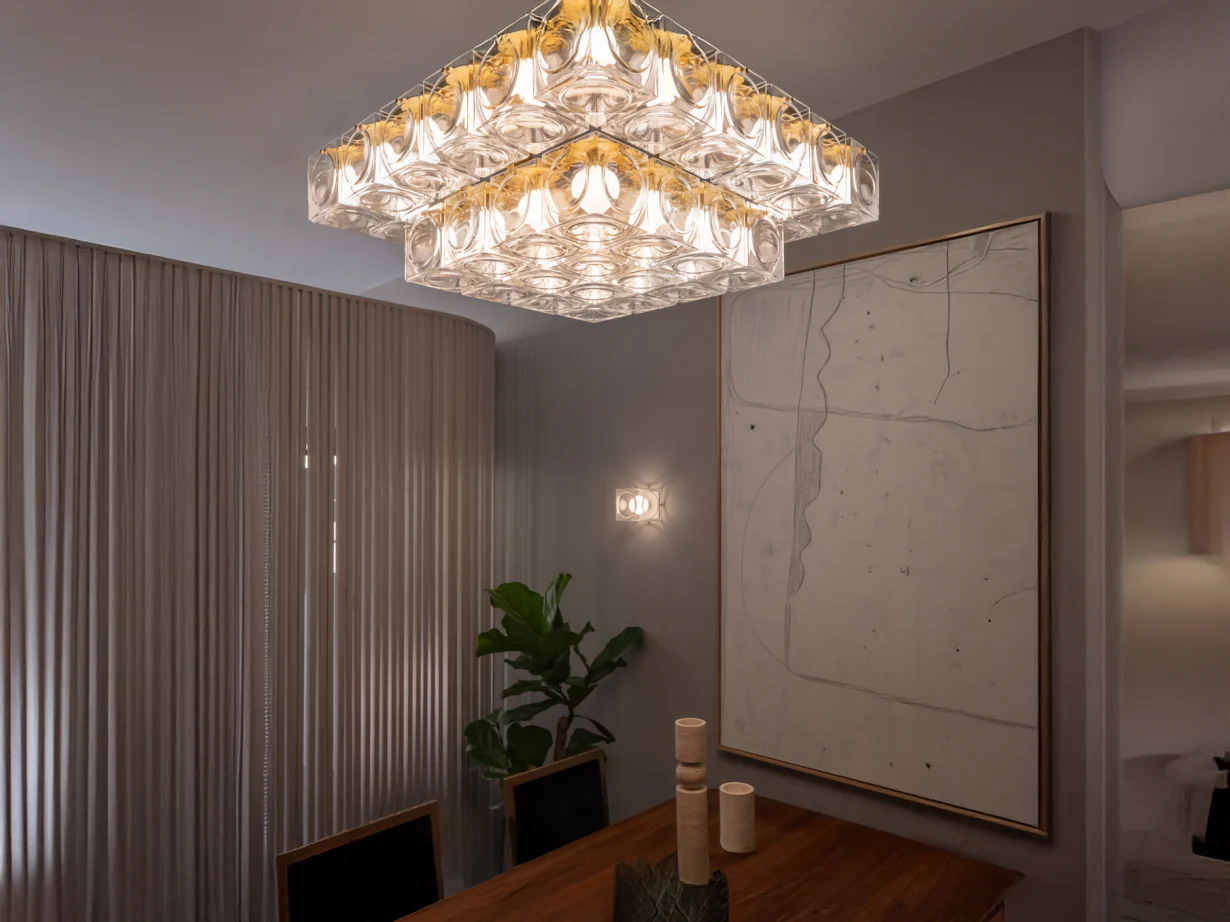 LEE BROOM CHANT 6x6 2-TIER CHANDELIER L30.75" x W30.75" x H10.6" - Image 4