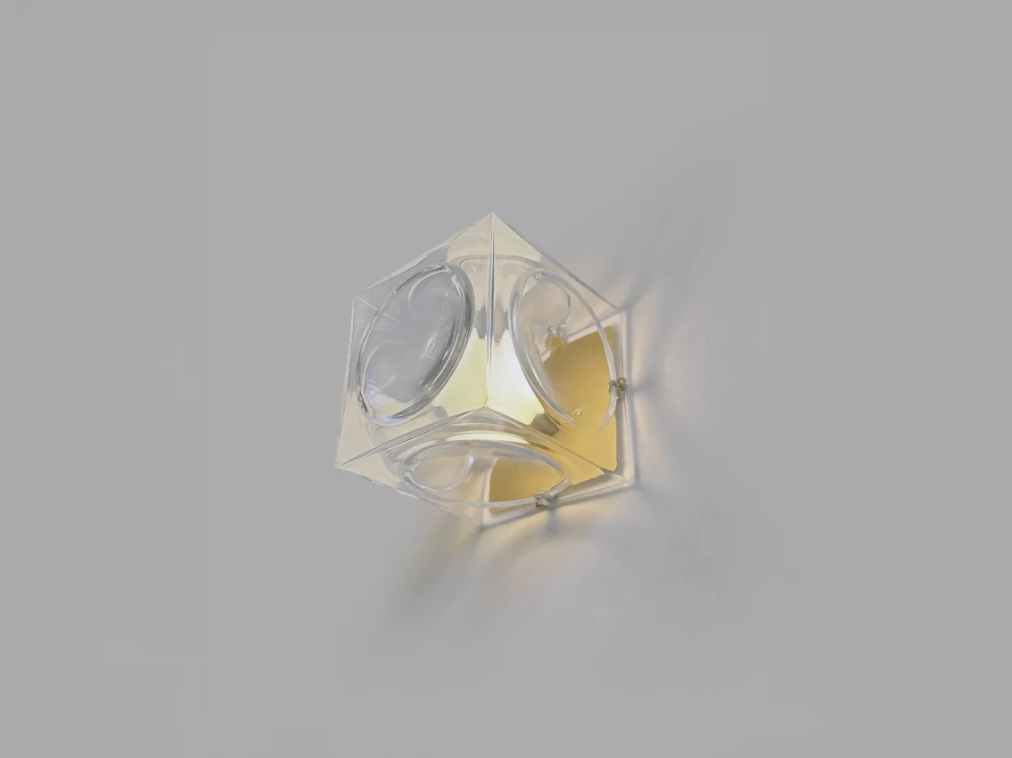 LEE BROOM CHANT SURFACE WALL SCONCE L5" x W5" x D5" - Image 4