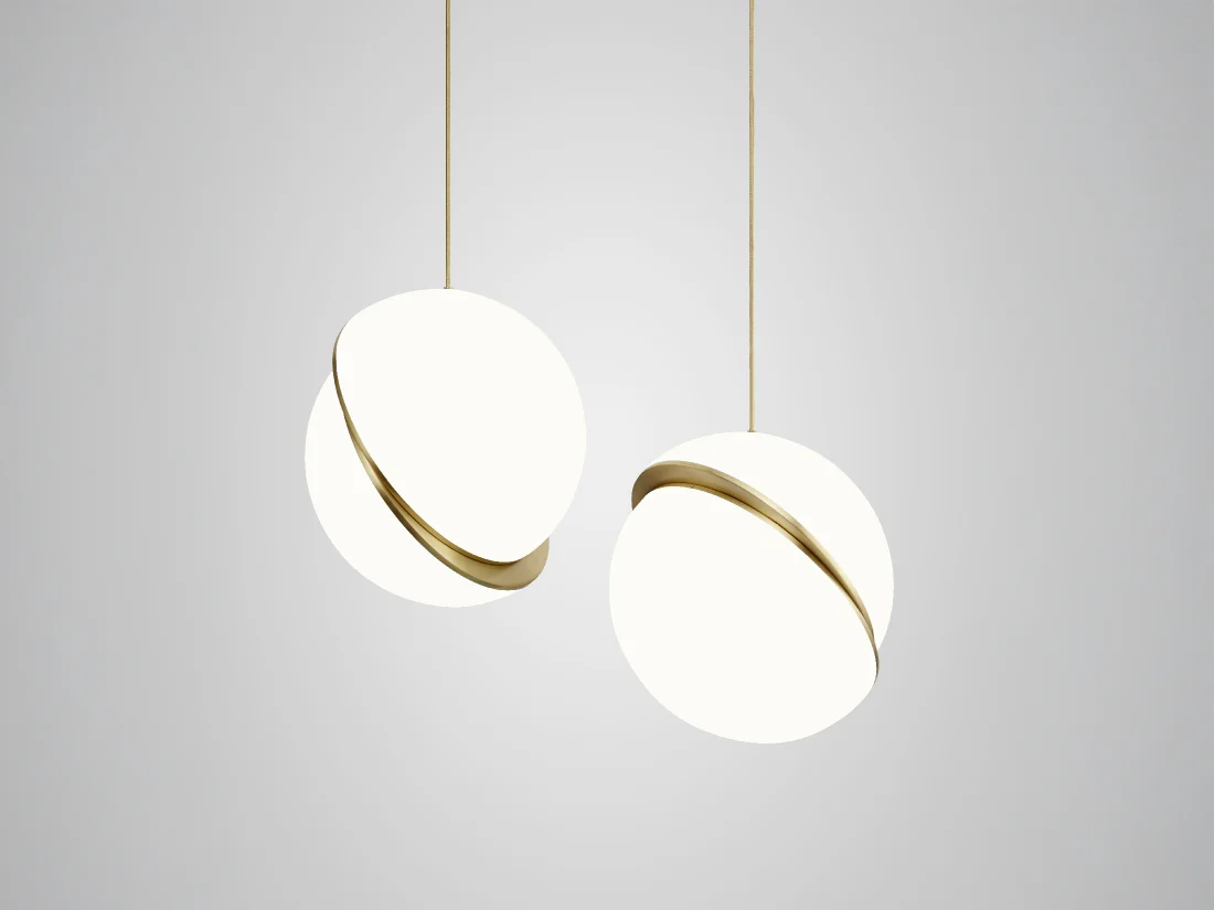 LEE BROOM CRESCENT LIGHT PENDANT Ø15" x H17" - Image 3