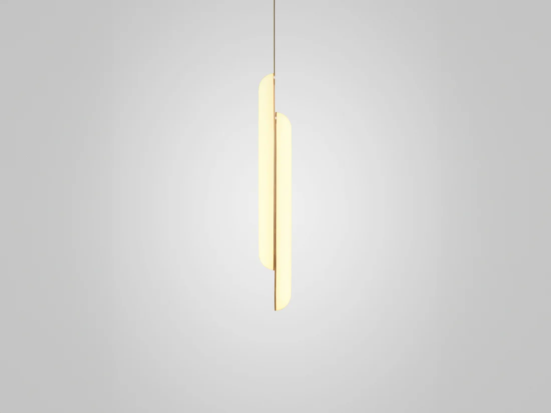 LEE BROOM GEMINI VERTICAL PENDANT H35" x W4" x D4"