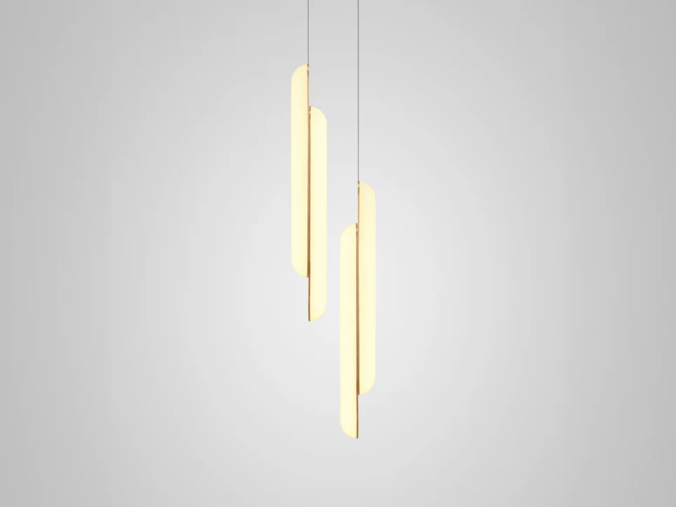 LEE BROOM GEMINI VERTICAL PENDANT H35" x W4" x D4" - Image 2