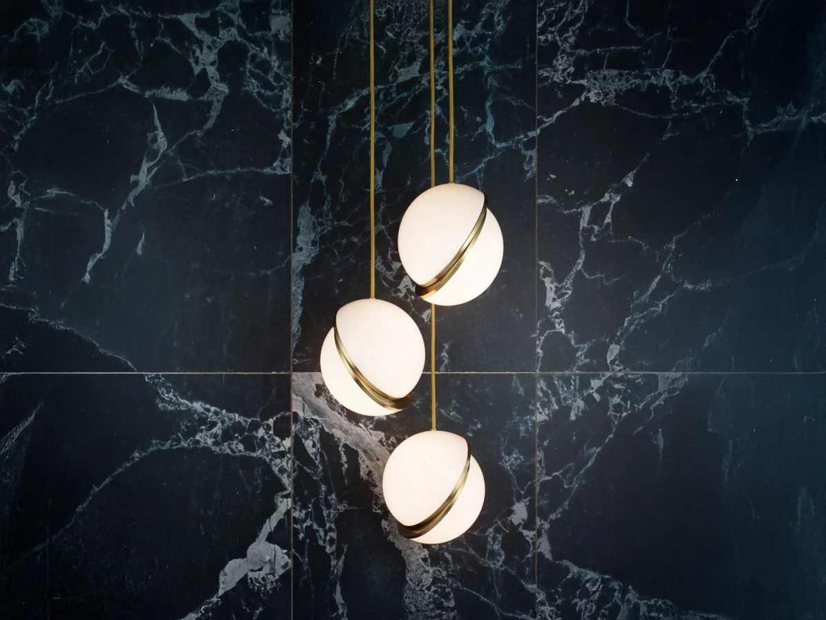 LEE BROOM CRESCENT CHANDELIER / MINI 3 PIECE Ø7.9" x H8.6" - Image 2