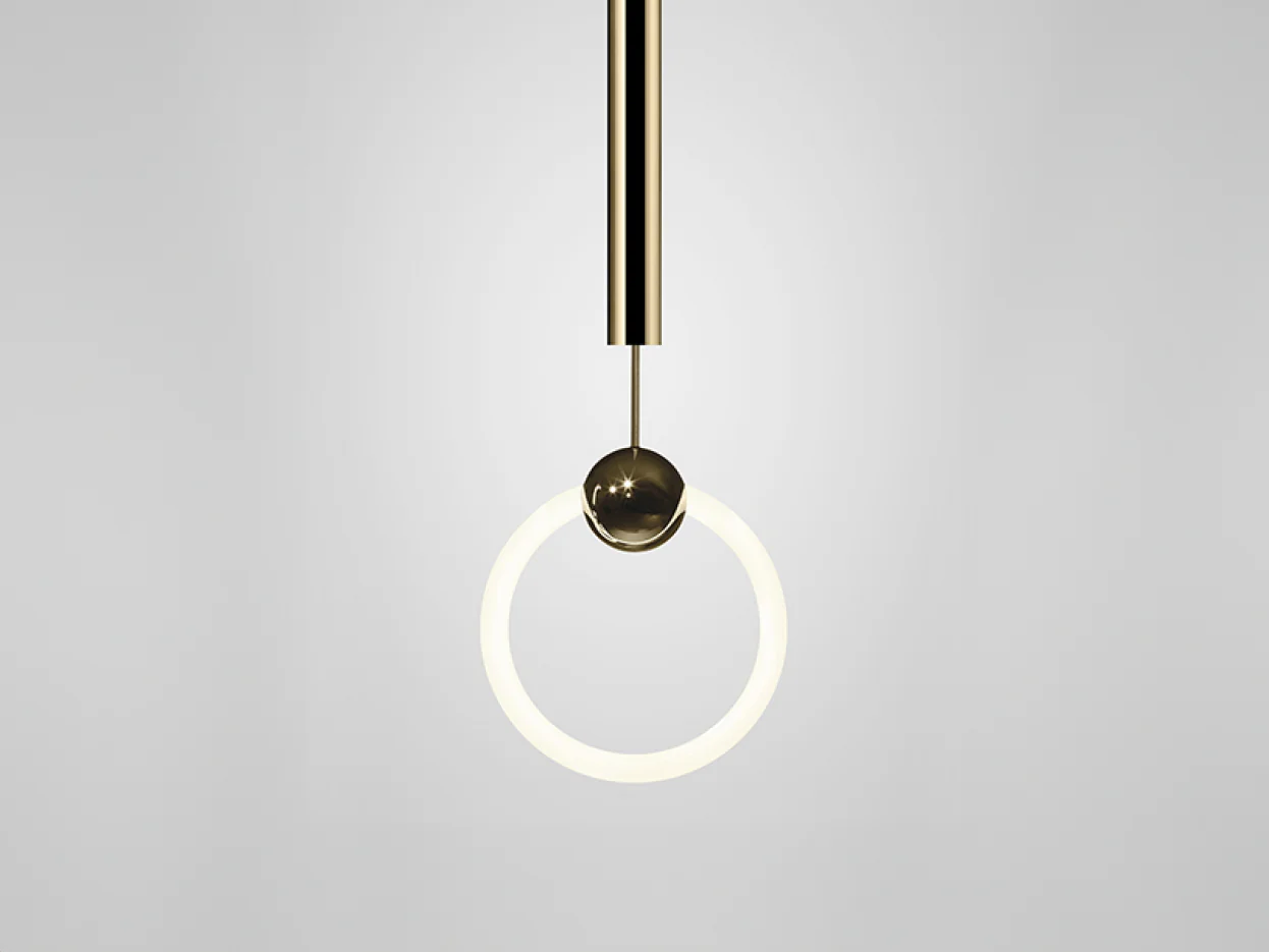 LEE BROOM RING LIGHT PENDANT H34" x W11.75" x D4"