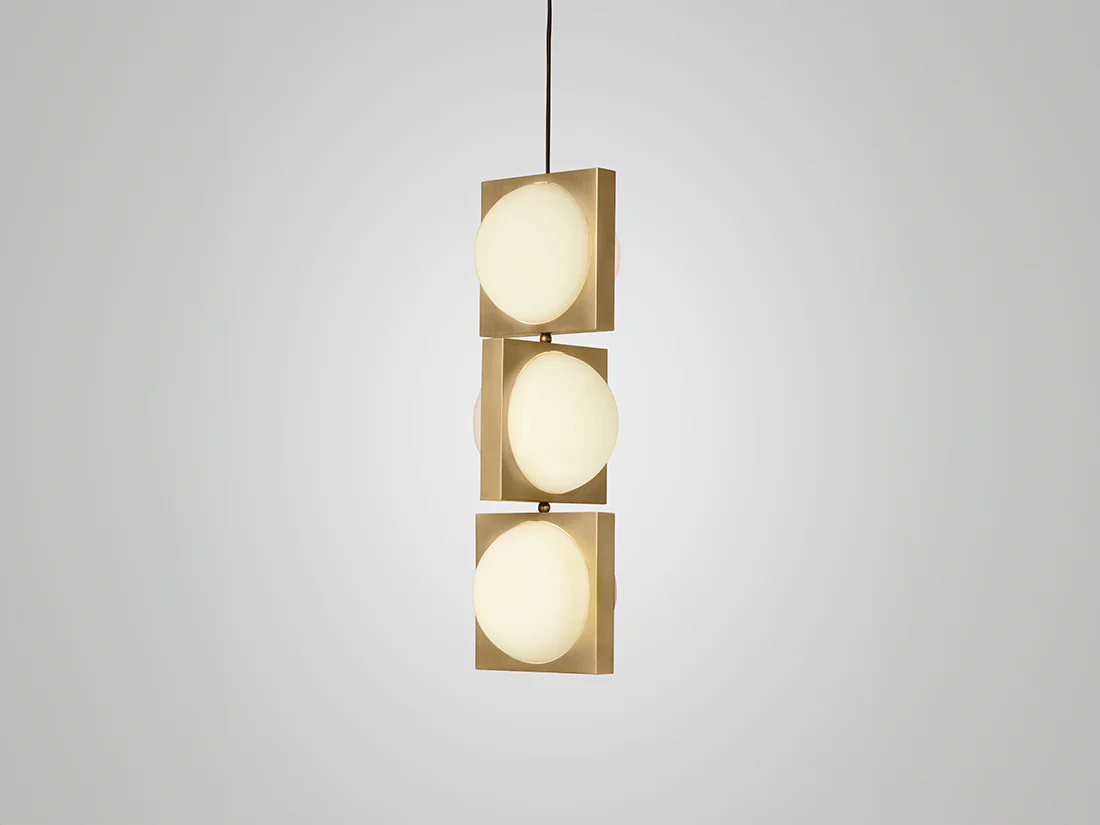 LEE BROOM SOLSTICE TRIO PENDANT H27" x W8.5" x D8.5"