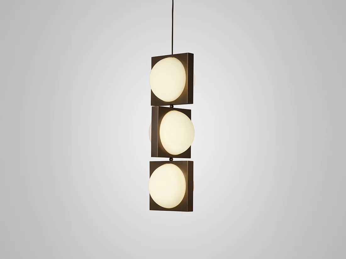 LEE BROOM SOLSTICE TRIO PENDANT H27" x W8.5" x D8.5" - Image 2