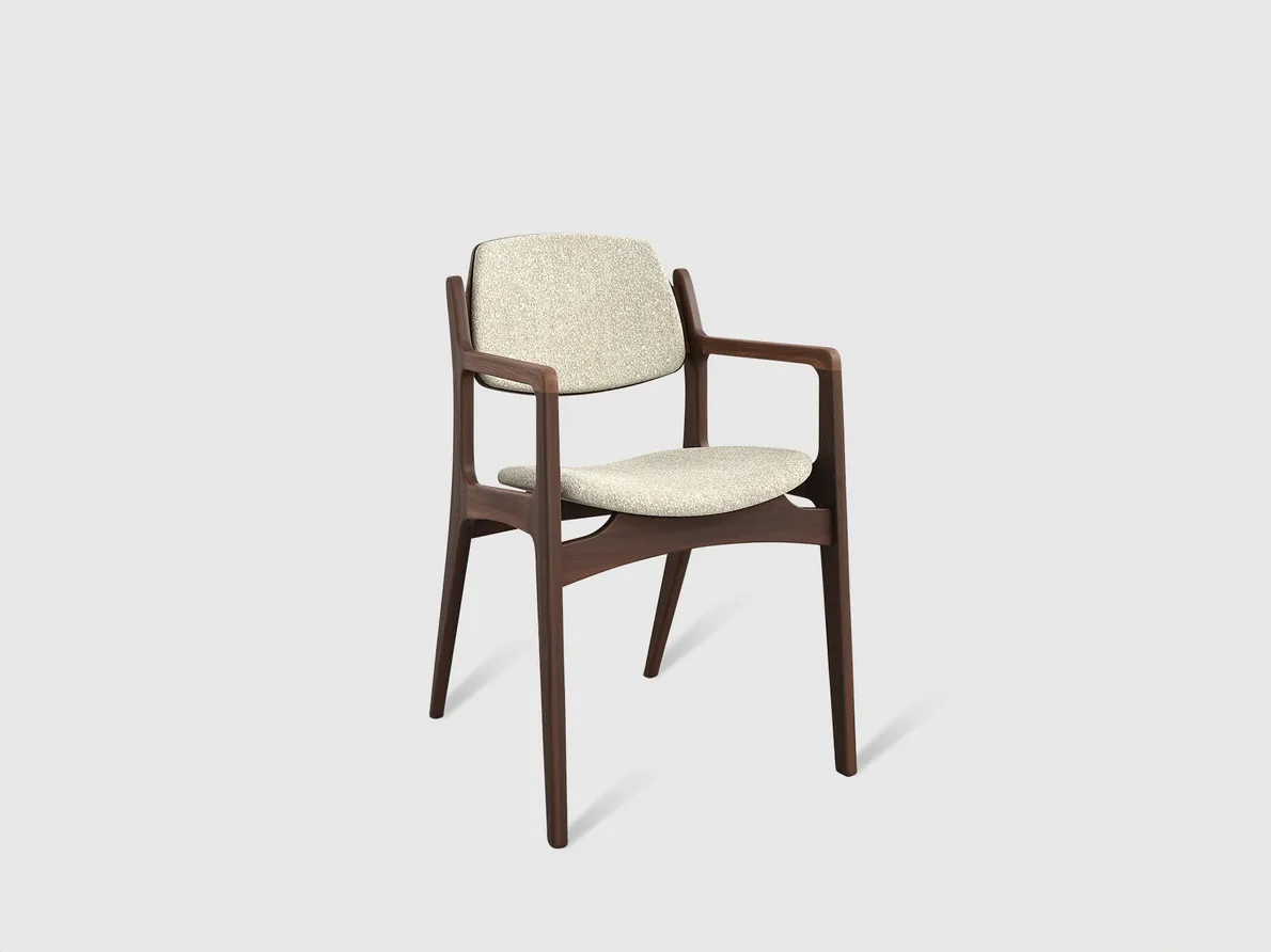 LUTECA DANESA DINING ARMCHAIR W21.75" x D23.5" x H34.5" x SH19"