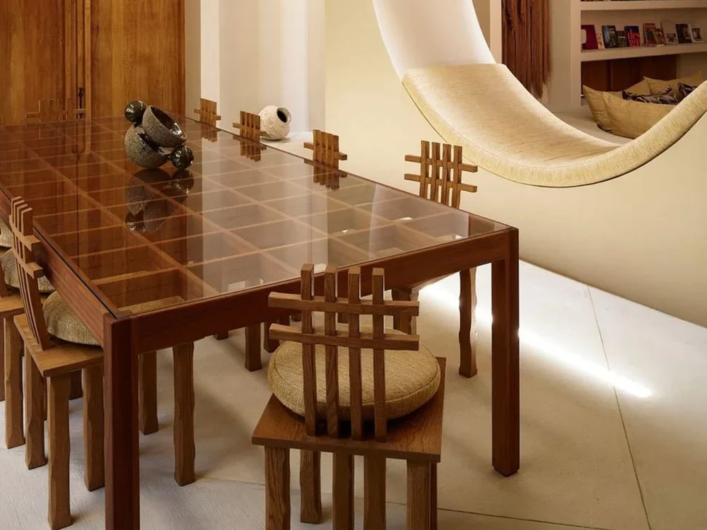 LUTECA DOMUS DINING TABLE W81.25" x D40.75" x H29" - Image 4
