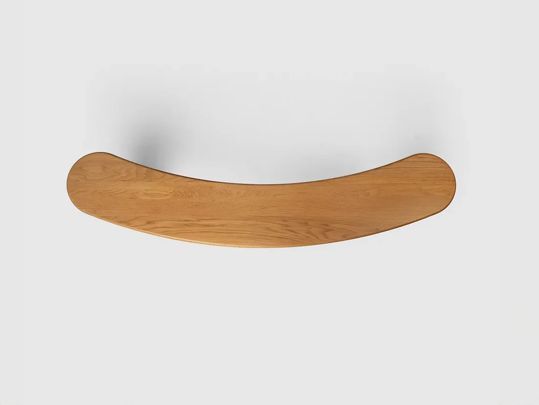 LUTECA OCO CURVED SOFA CONSOLE W72" x D16.25" x H30" - Image 3